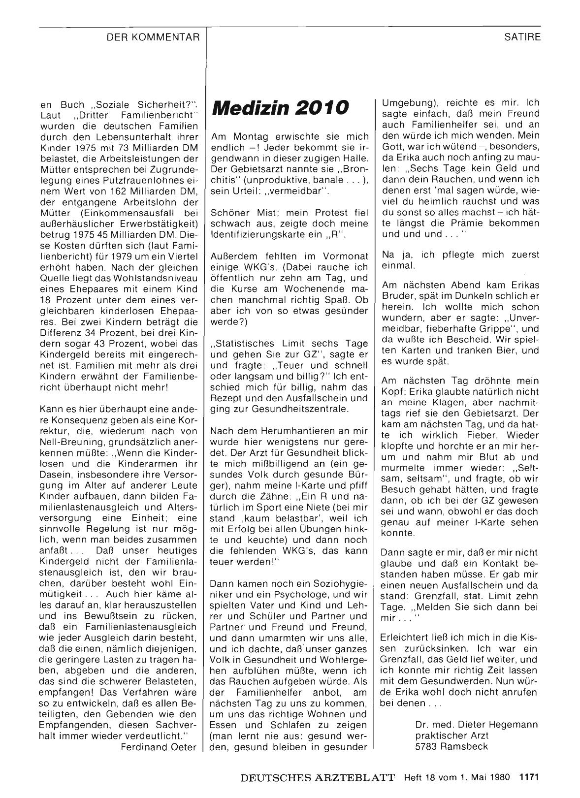 Vorschauseite 1: Medizin 2010