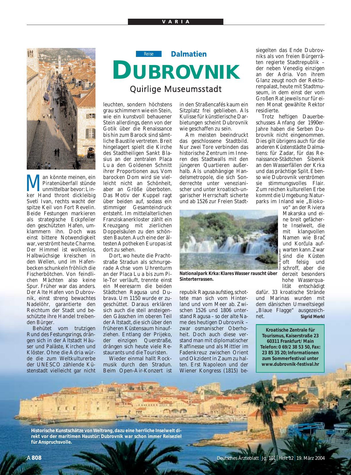 Vorschauseite 1: Dalmatien: Dubrovnik