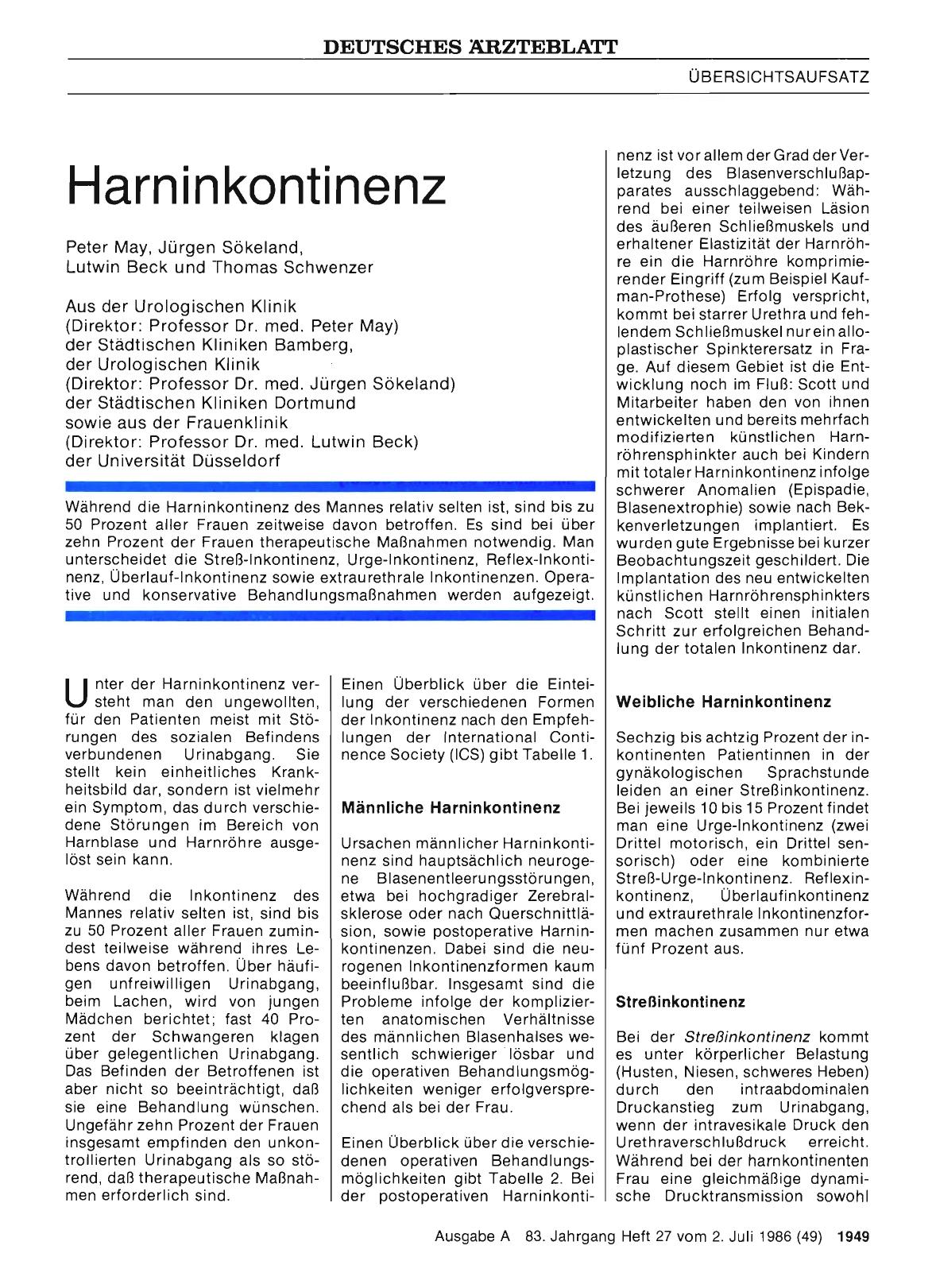 Vorschauseite 1: Harninkontinenz