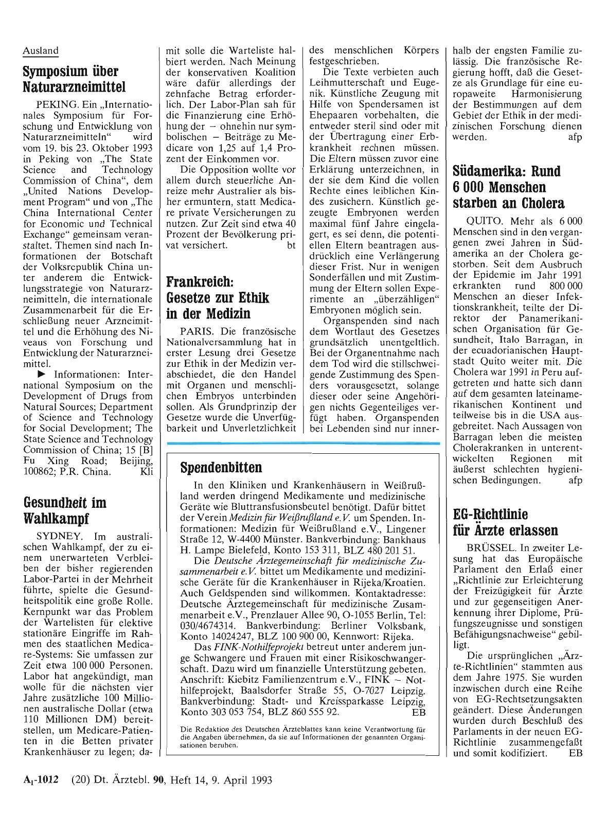 Vorschauseite 1: Symposium über Naturarzneimittel
