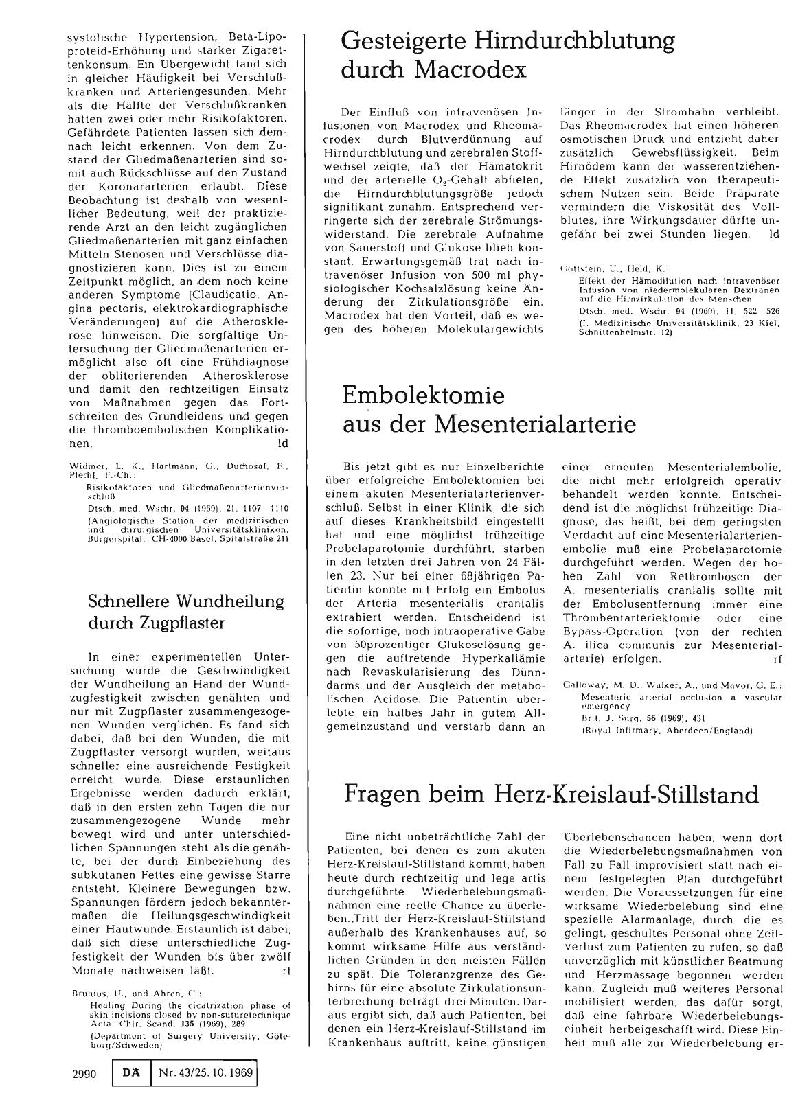 Vorschauseite 1: Embolektomie aus der Mesenterialarterie