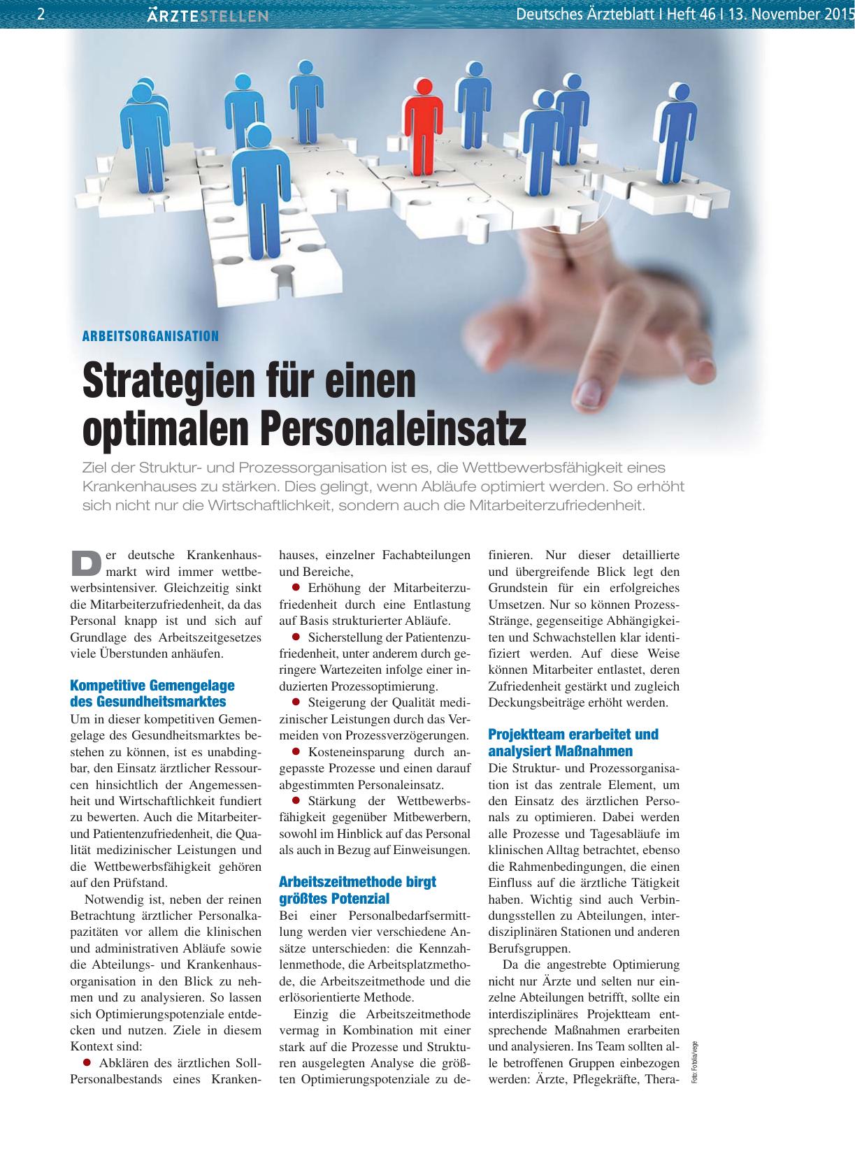 Vorschauseite 1: Arbeitsorganisation: Strategien für einen optimalen Personaleinsatz