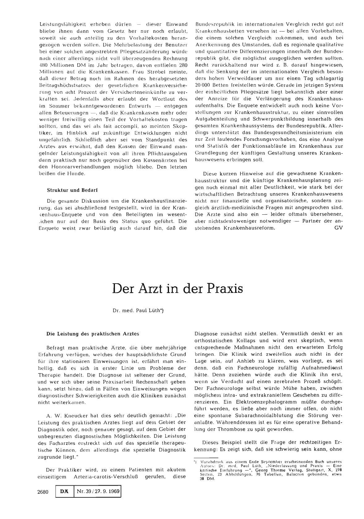 Vorschauseite 1: Der Arzt in der Praxis