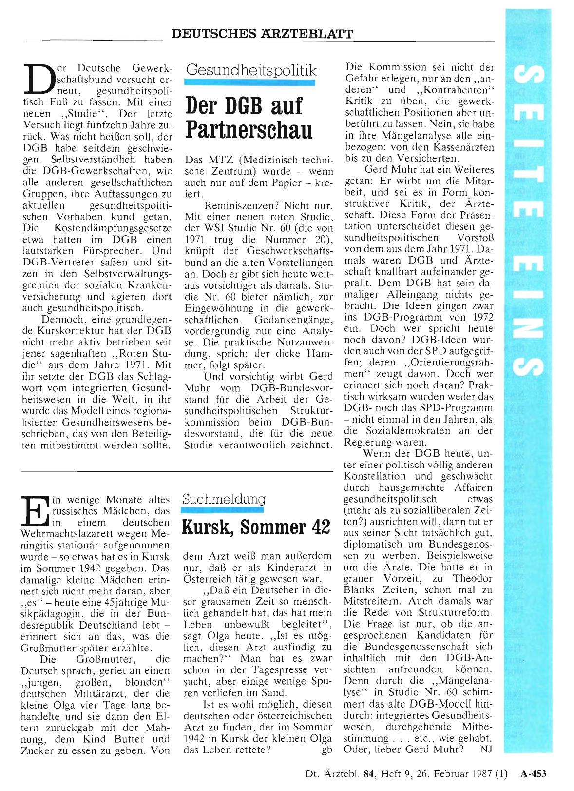 Vorschauseite 1: Suchmeldung: Kursk, Sommer 42