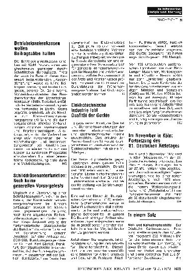 Vorschauseite 1: Elektrotechnische Industrie lobt Qualität der Geräte