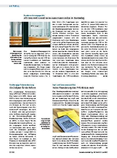 Vorschauseite 1: Impfund Genesenenzertifikat: Keine Finanzierung des PVS-Moduls mehr