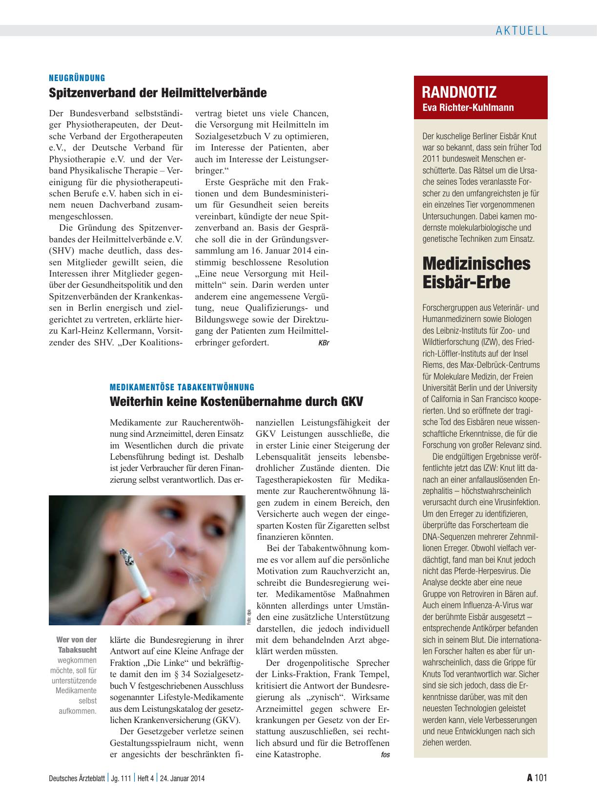 Vorschauseite 1: Neugründung: Spitzenverband der Heilmittelverbände