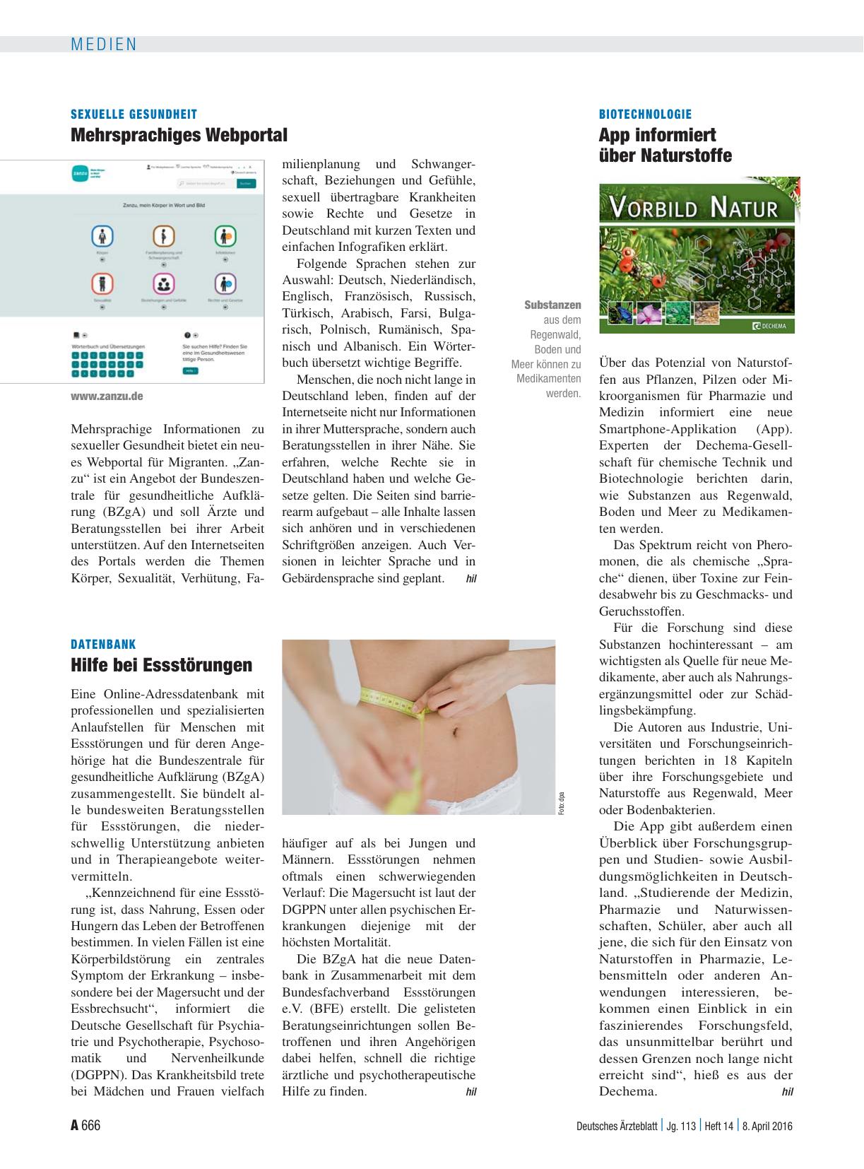 Vorschauseite 1: Biotechnologie: App informiert über Naturstoffe