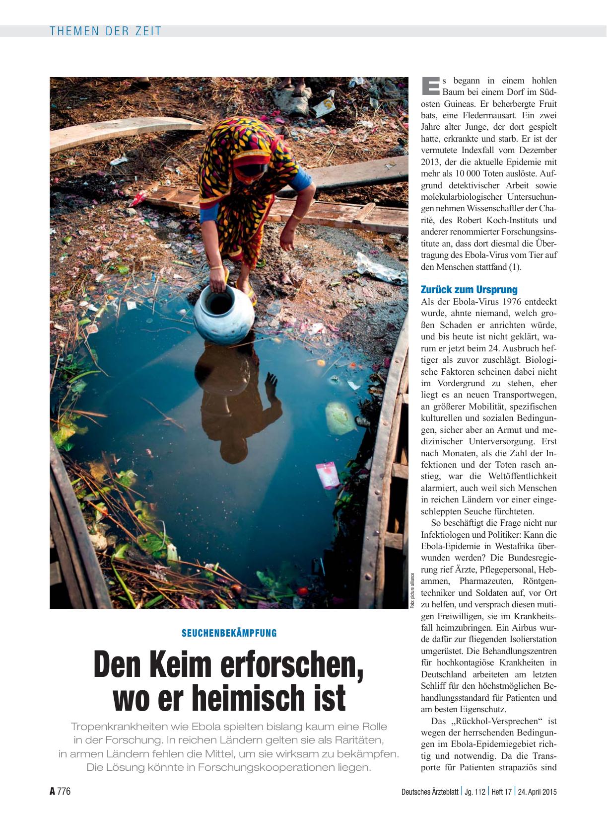 Vorschauseite 1: Seuchenbekämpfung: Den Keim erforschen, wo er heimisch ist