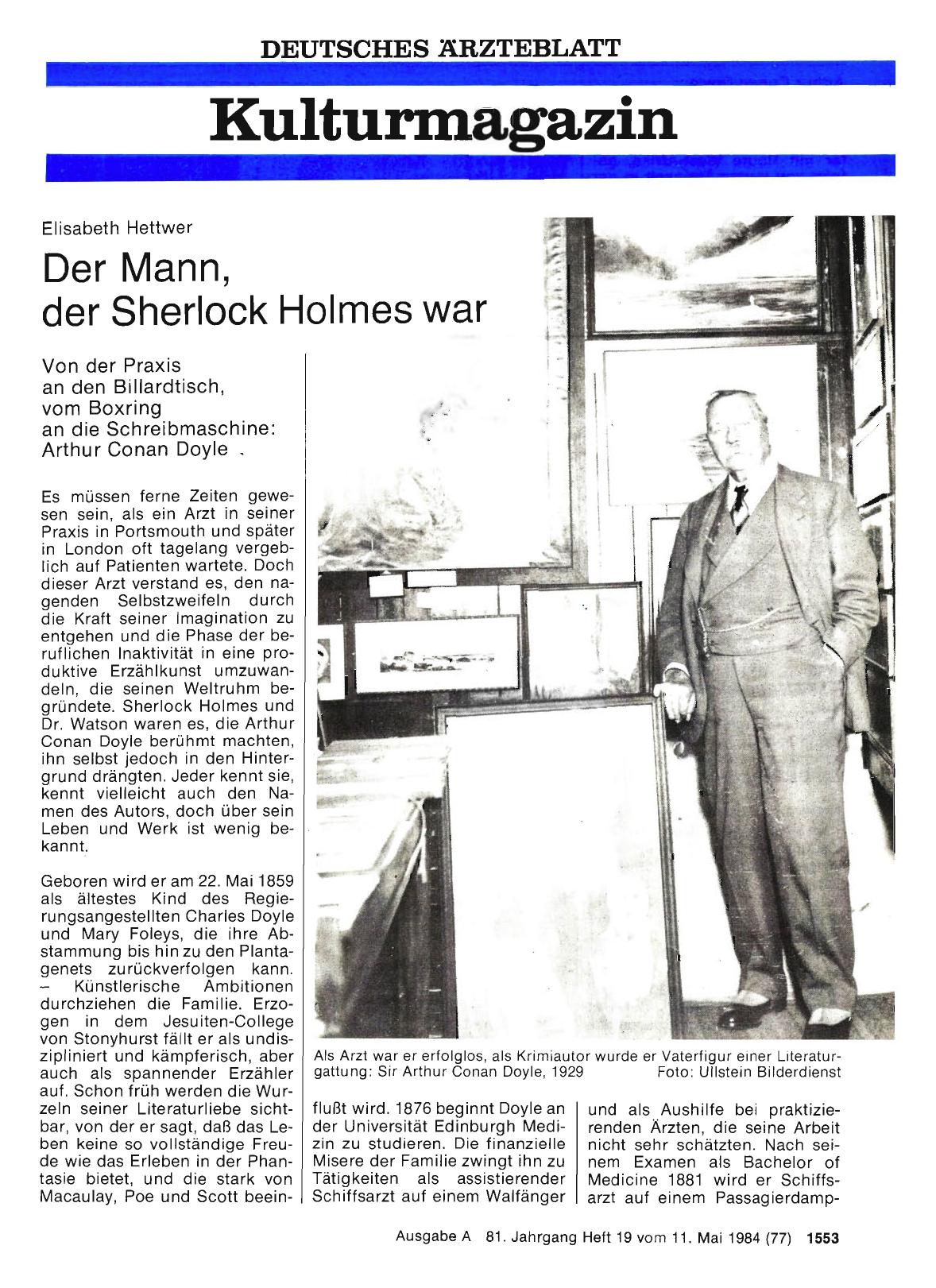Vorschauseite 1: Der Mann, der Sherlock Holmes war