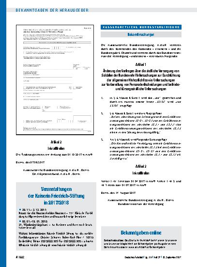 Vorschauseite 1: Veranstaltungen der Kaiserin Friedrich-Stiftung in 2017/2018