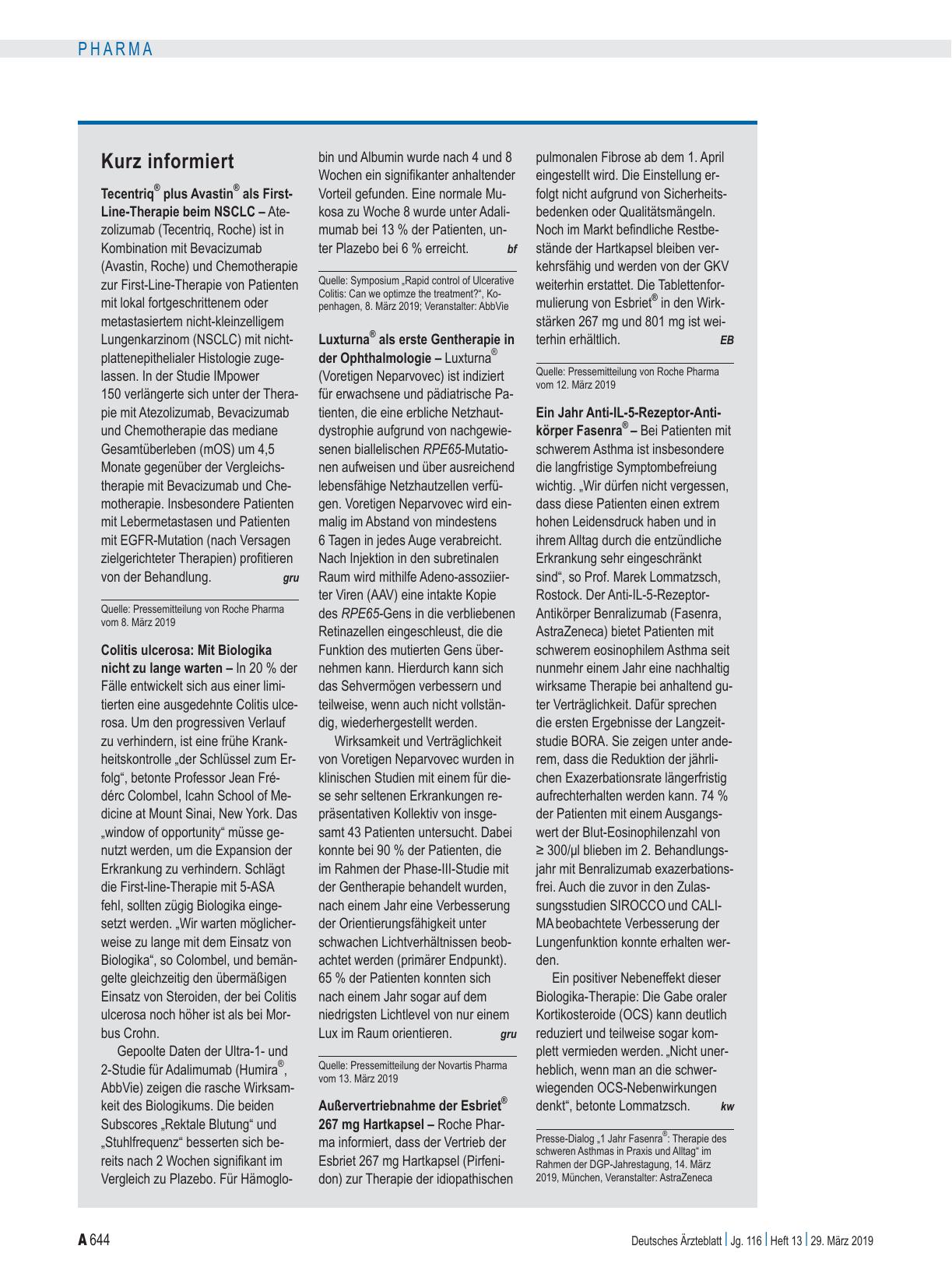 Vorschauseite 1: Kurz informiert