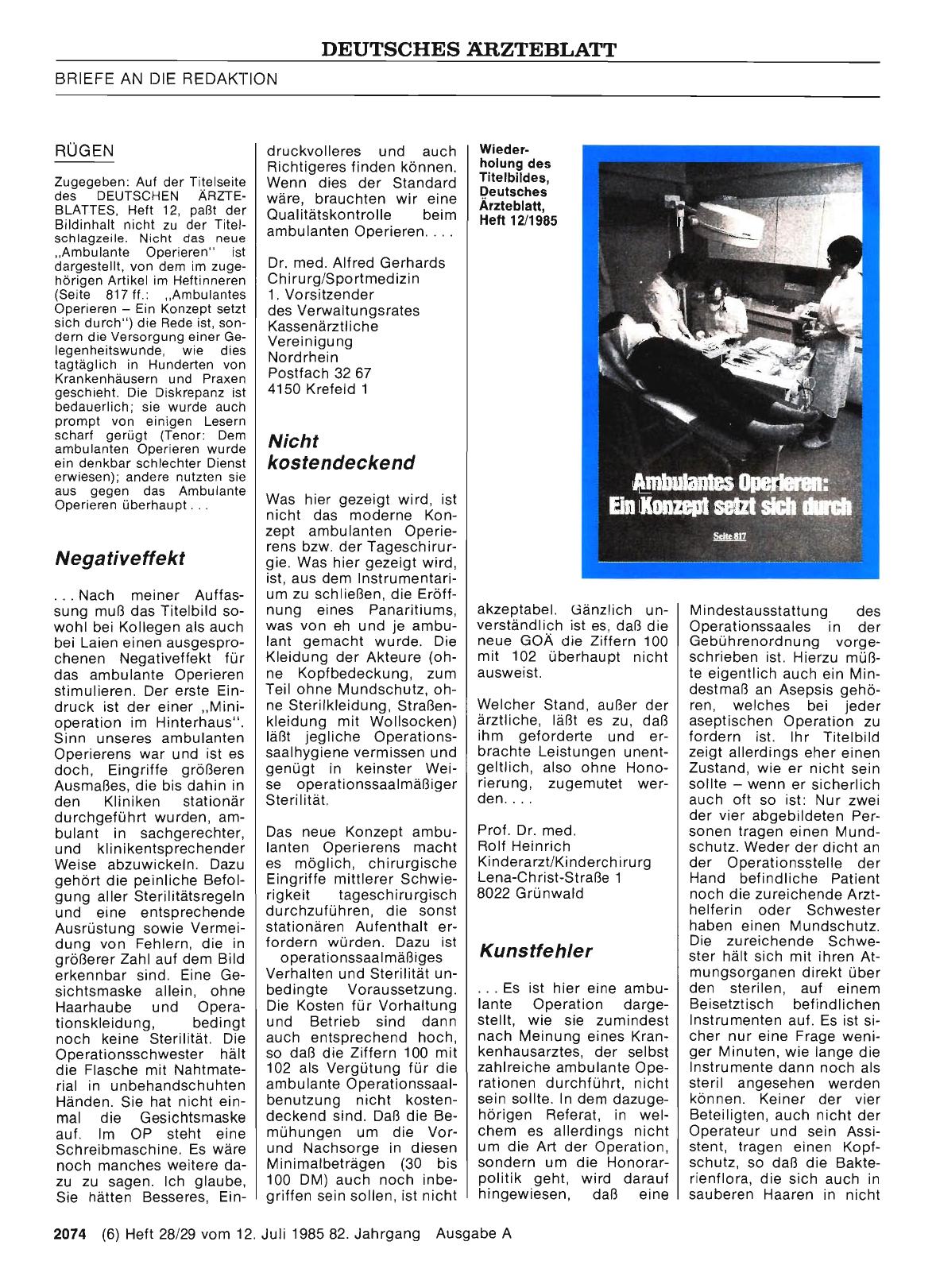 Vorschauseite 1: Ambulantes Operieren: Kunstfehler