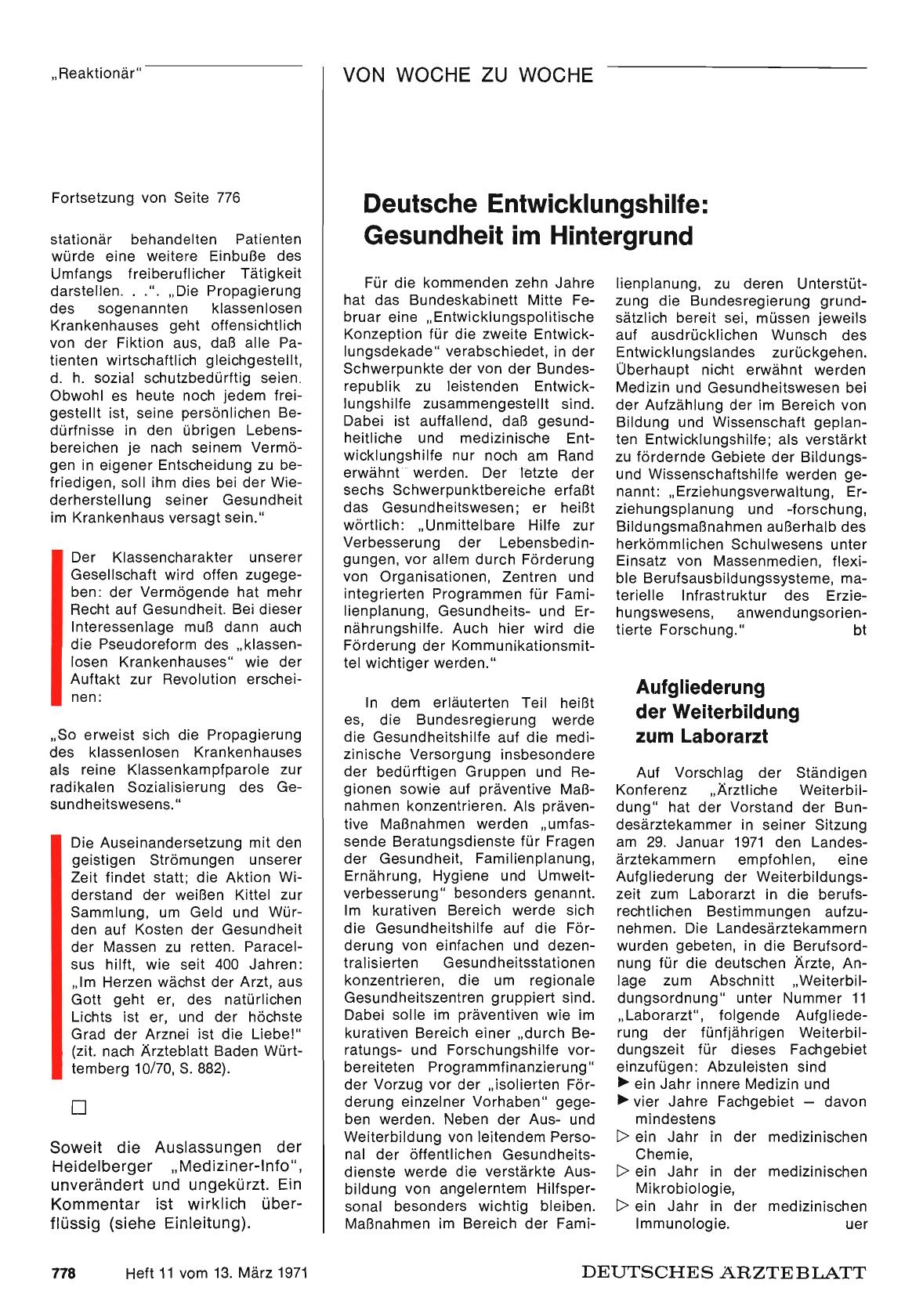 Vorschauseite 1: Deutsche Entwicklungshilfe: Gesundheit im Hintergrund