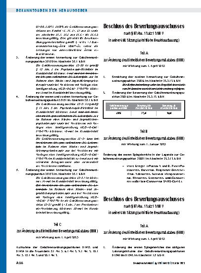 Vorschauseite 2: Beschluss des Bewertungsausschusses nach § 87 Abs. 1 Satz 1 SGB V in seiner 635. Sitzung (schriftliche Beschlussfassung) zur Änderung des Einheitlichen Bewertungsmaßstabes (EBM) T…