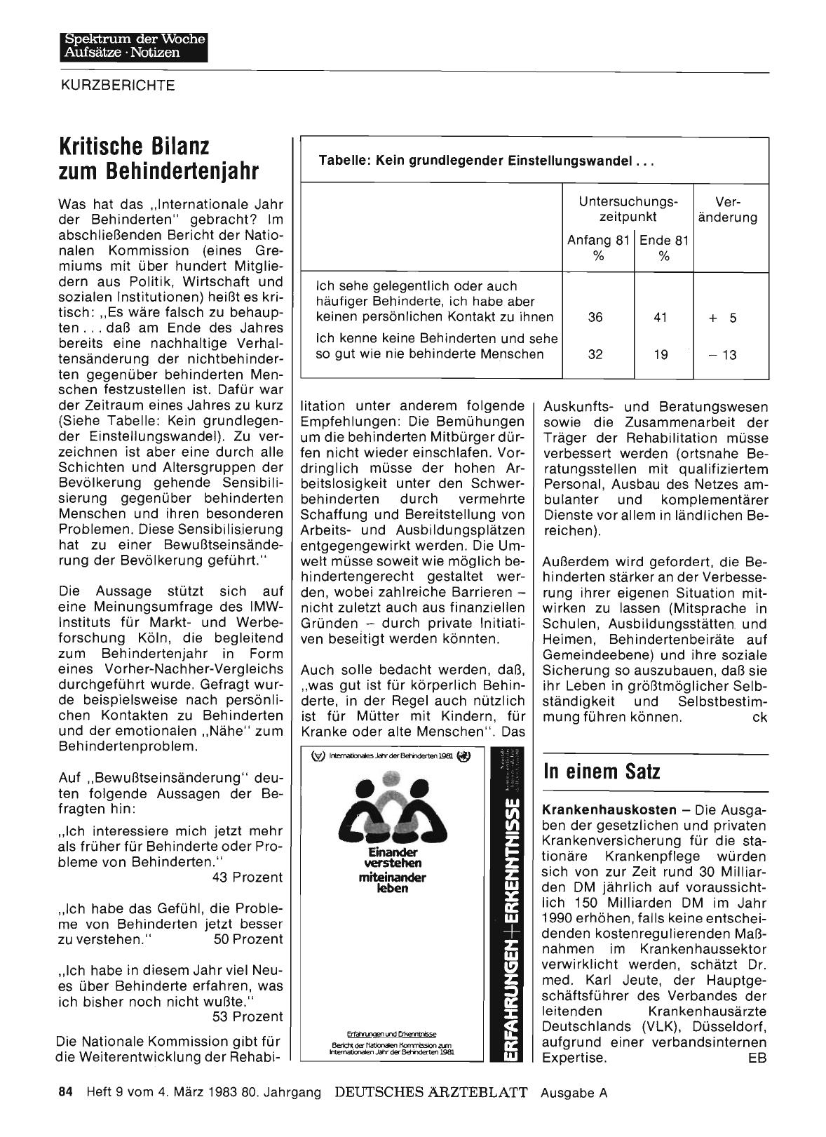 Vorschauseite 1: Kritische Bilanz zum Behindertenjahr