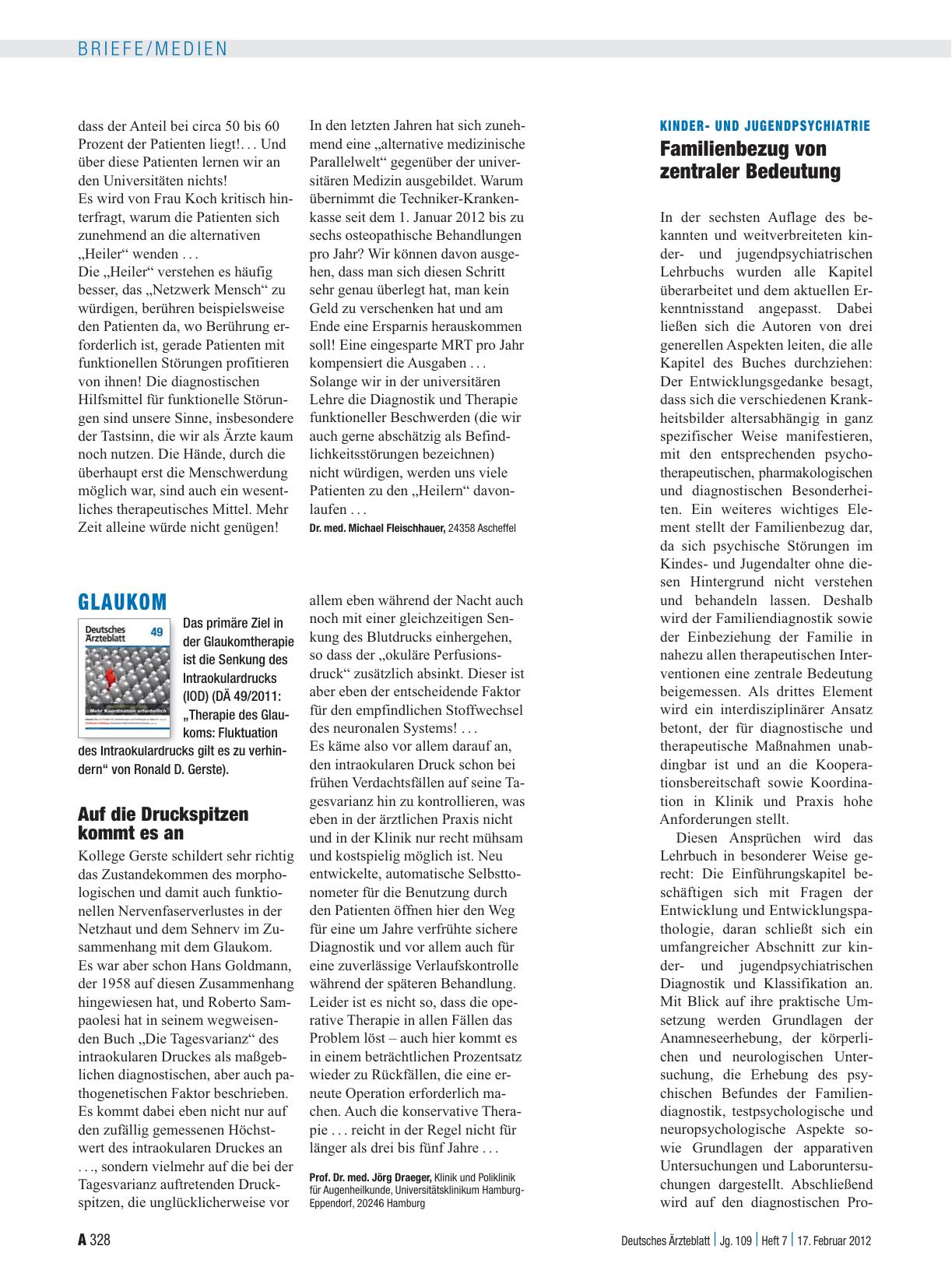 Vorschauseite 1: Kinderund Jugendpsychiatrie: Familienbezug von zentraler Bedeutung