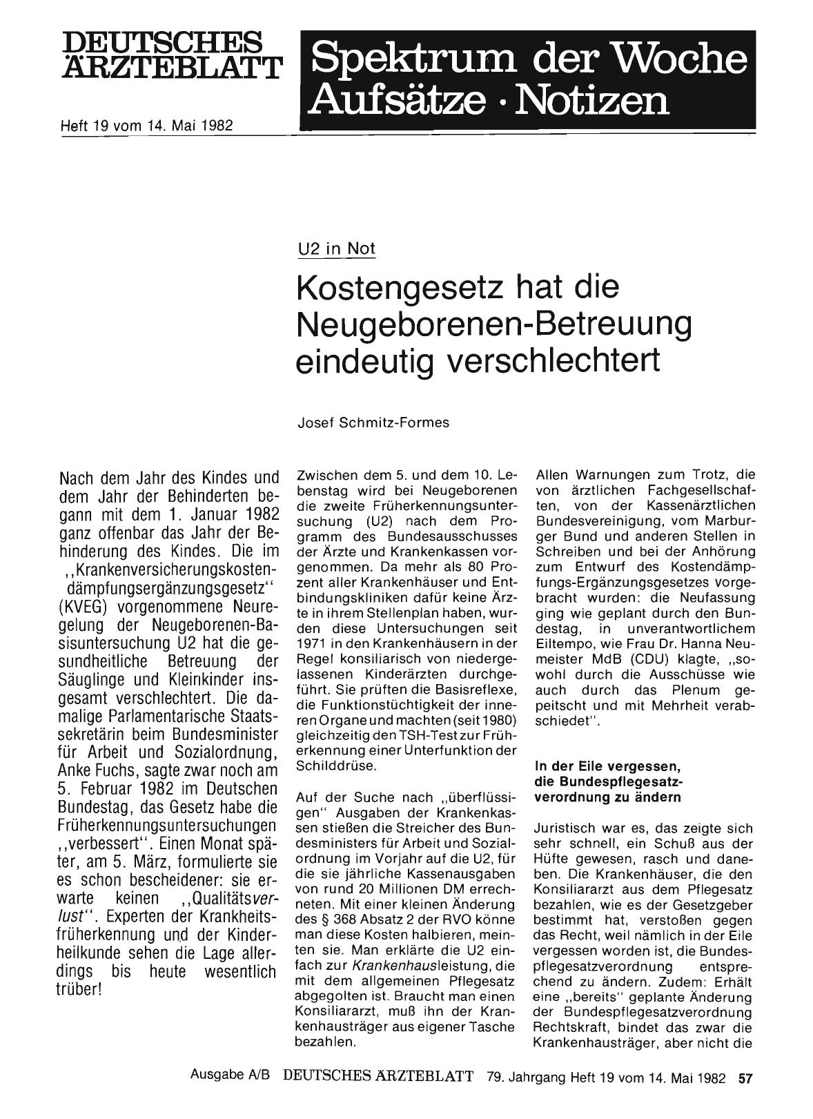 Vorschauseite 1: U2 in Not: Kostengesetz hat die Neugeborenen-Betreuung eindeutig verschlechtert