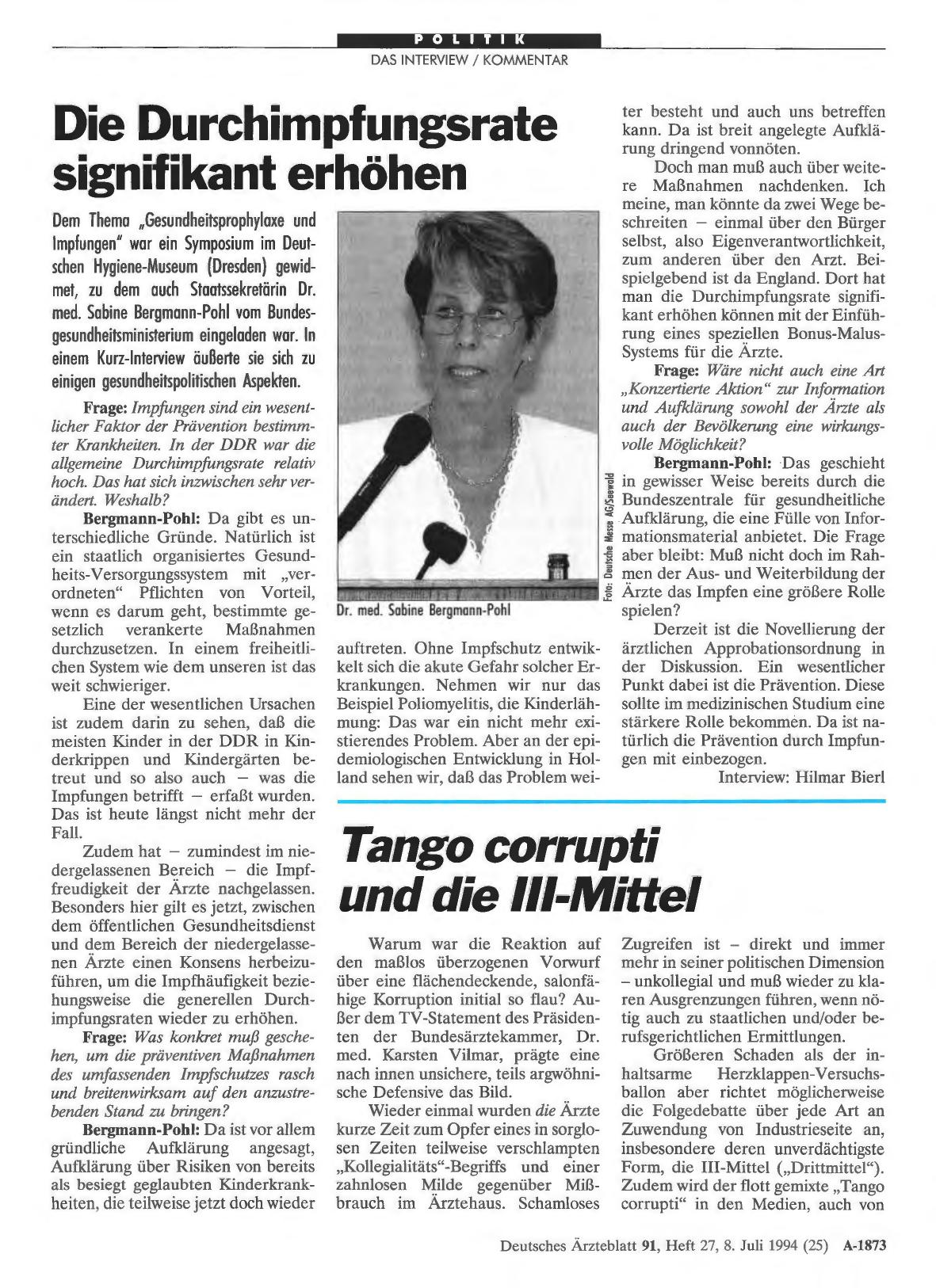 Vorschauseite 1: Die Durchimpfungsrate signifikant erhöhen