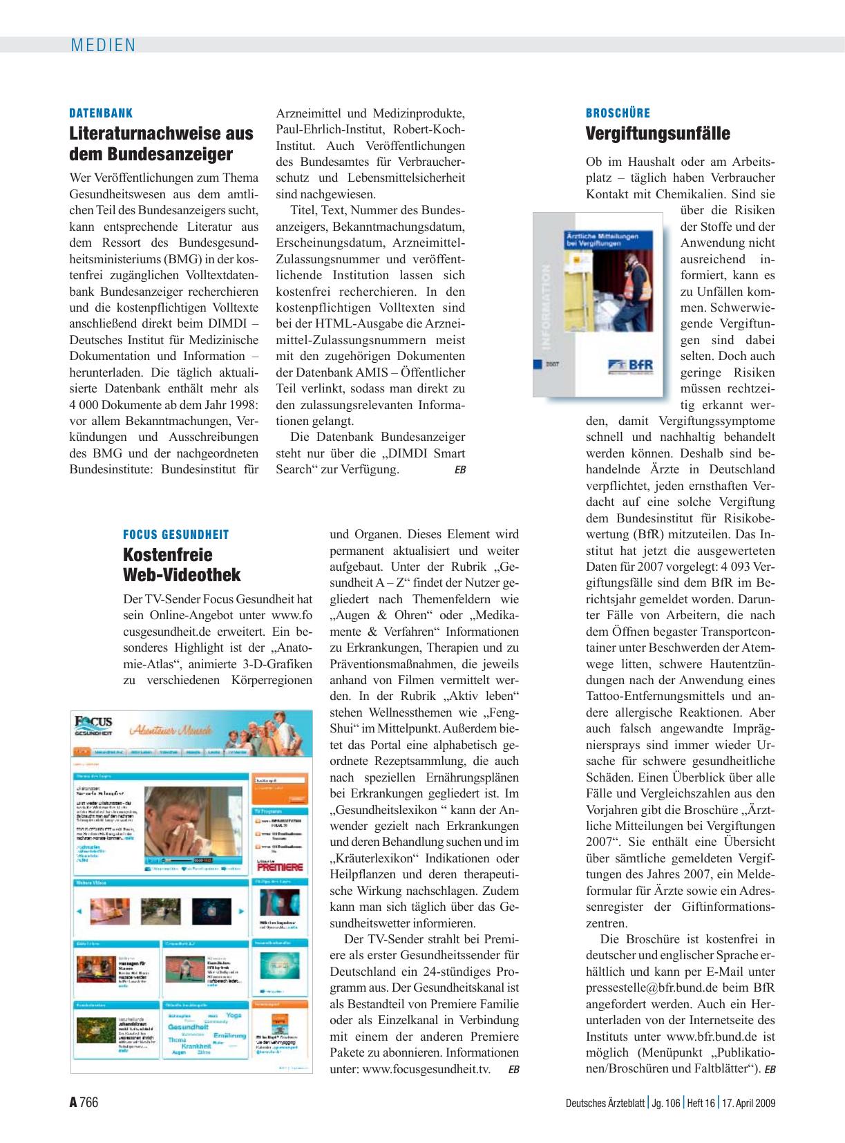 Vorschauseite 1: Broschüre: Vergiftungsunfälle