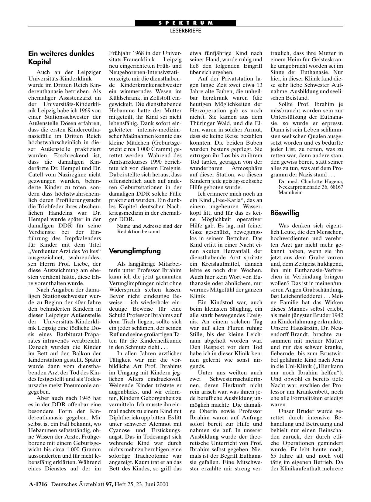 Vorschauseite 1: Vergangenheit: Böswillig