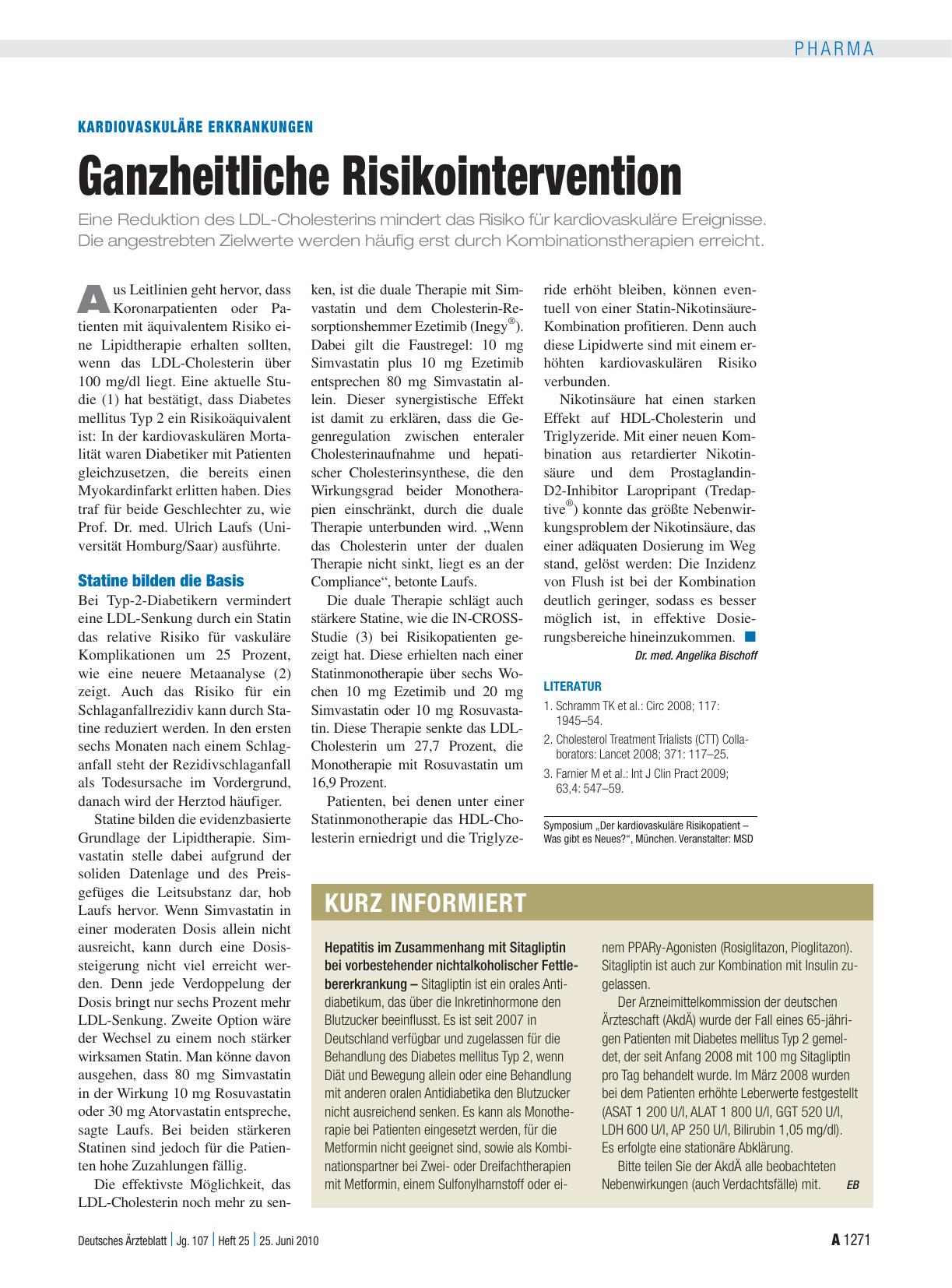 Vorschauseite 1: Kardiovaskuläre Erkrankungen: Ganzheitliche Risikointervention