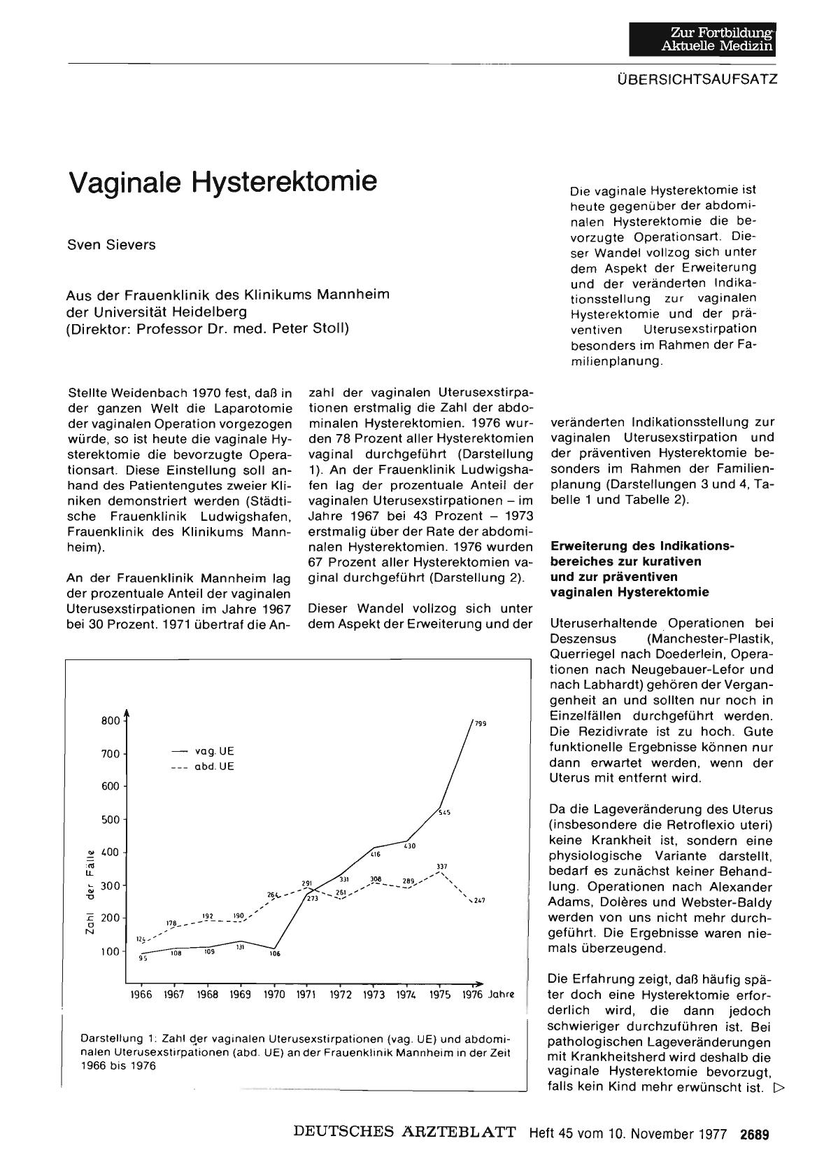 Vorschauseite 1: Vaginale Hysterektomie