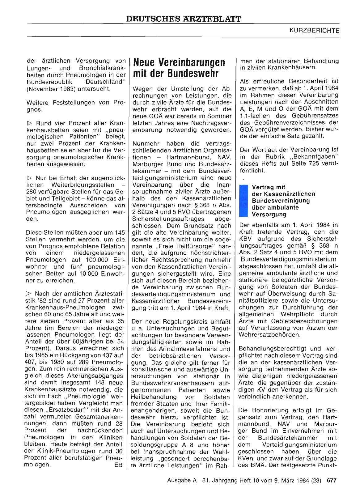 Vorschauseite 1: Neue Vereinbarungen mit der Bundeswehr