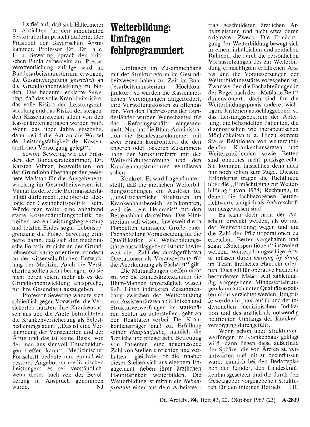 Vorschauseite 1: Weiterbildung: Umfragen fehlprogrammiert