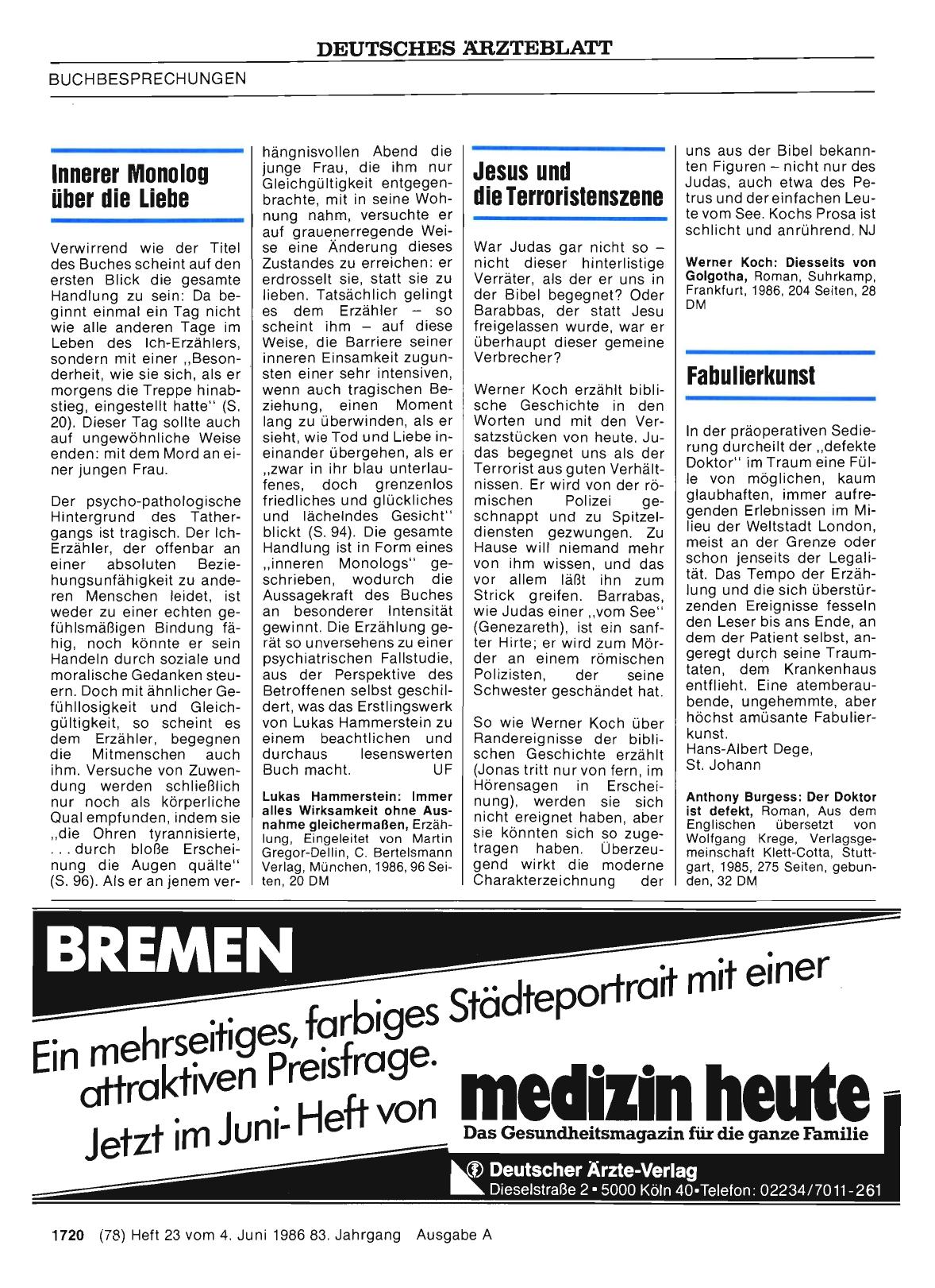 Vorschauseite 1: Innerer Monolog über die Liebe