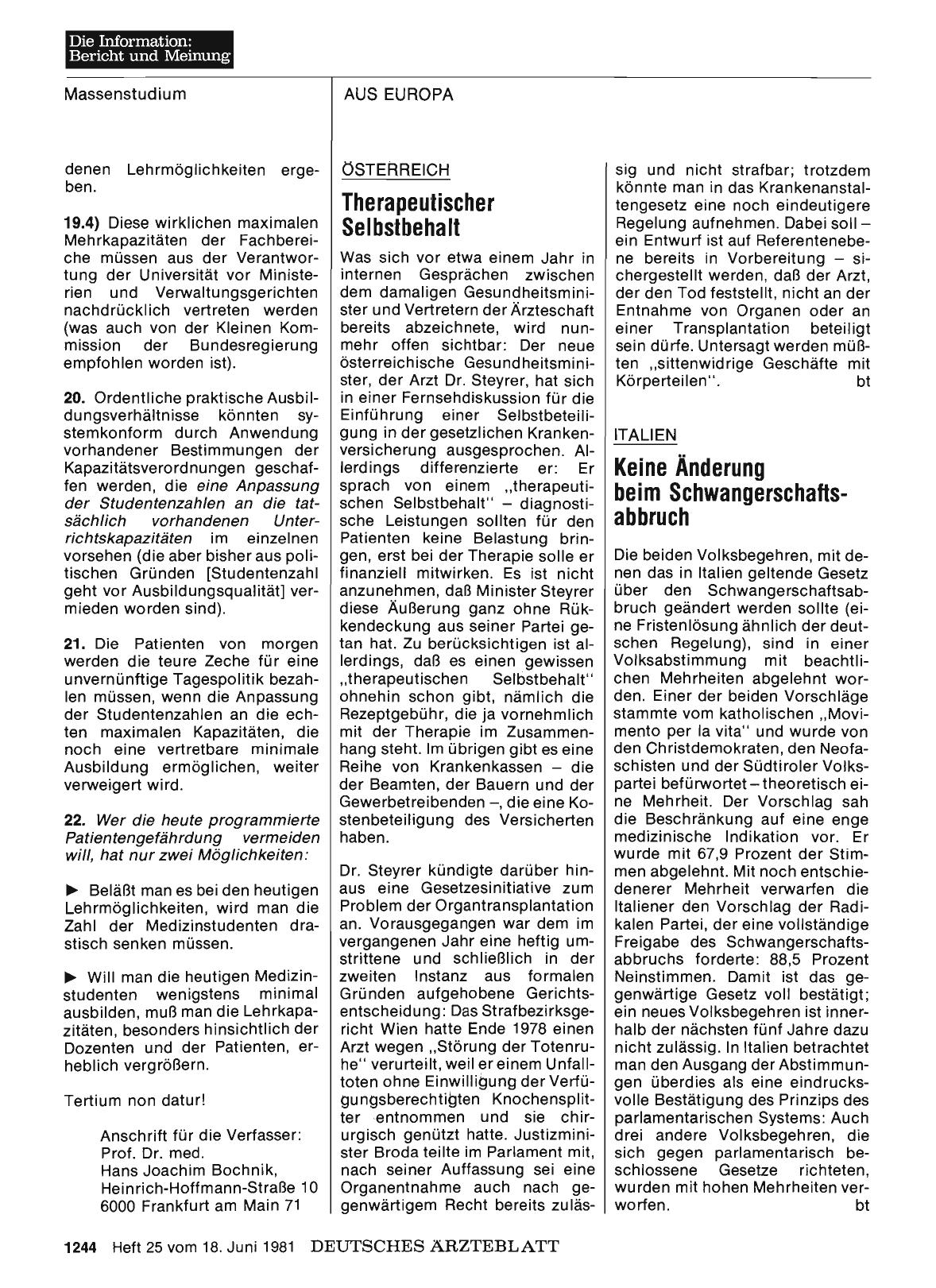 Vorschauseite 1: ÖSTERREICH: Therapeutischer Selbstbehalt