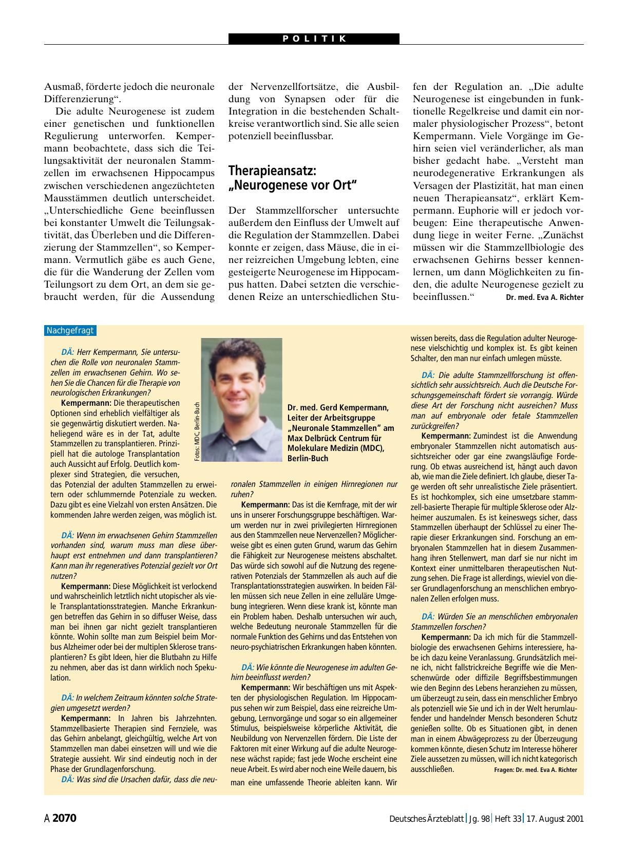 Vorschauseite 1: Nachgefragt