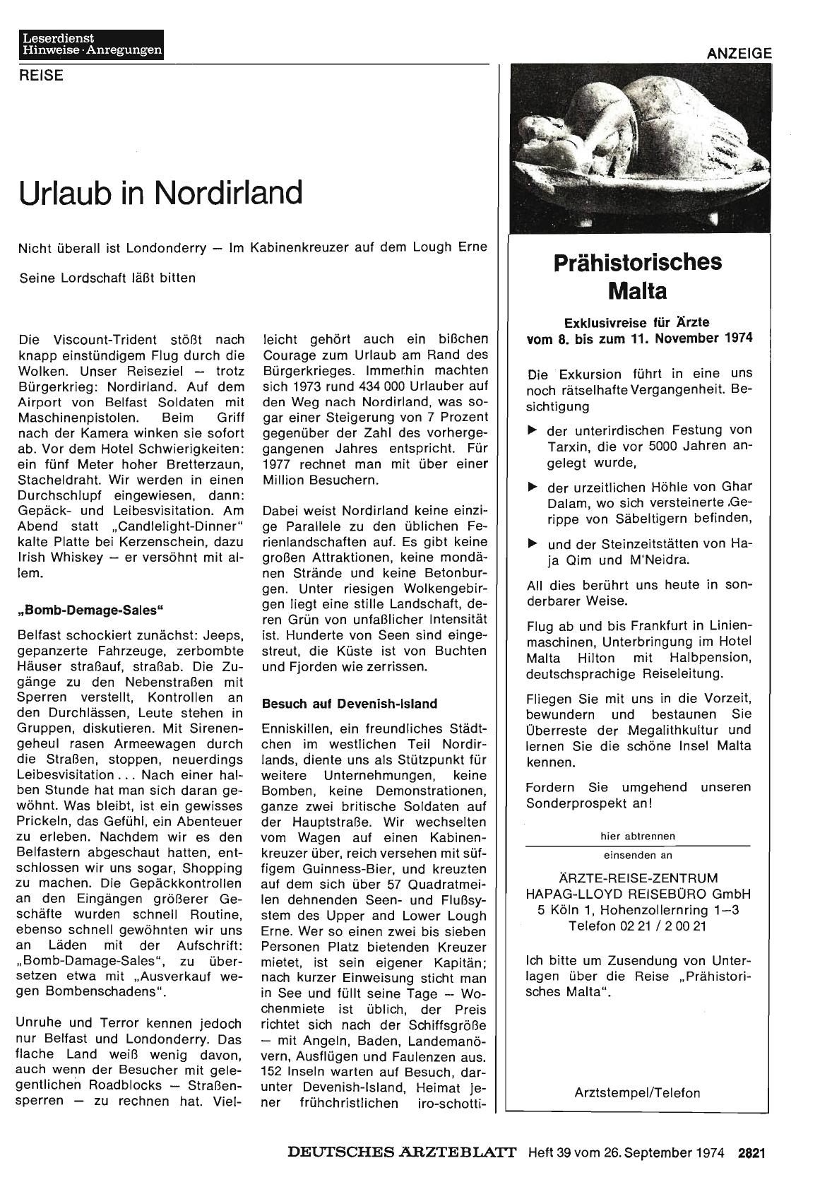 Vorschauseite 1: Urlaub in Nordirland