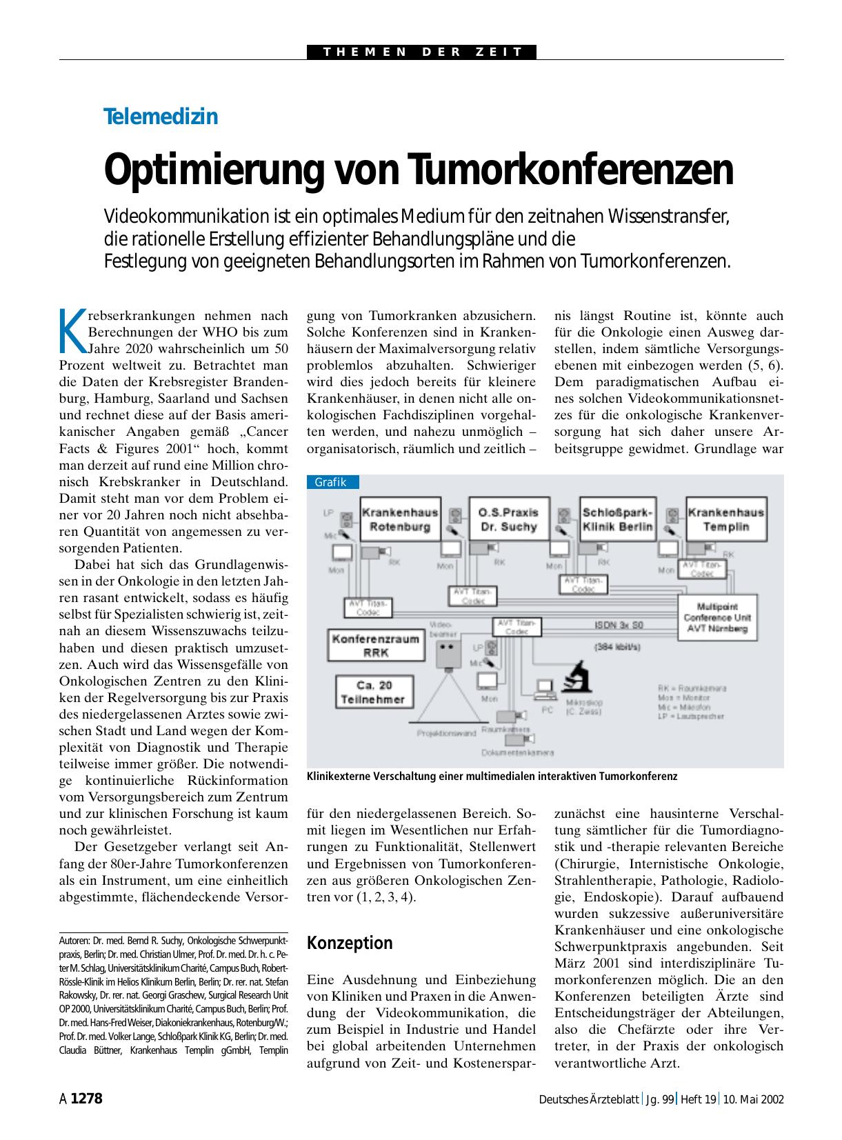 Vorschauseite 1: Telemedizin: Optimierung von Tumorkonferenzen