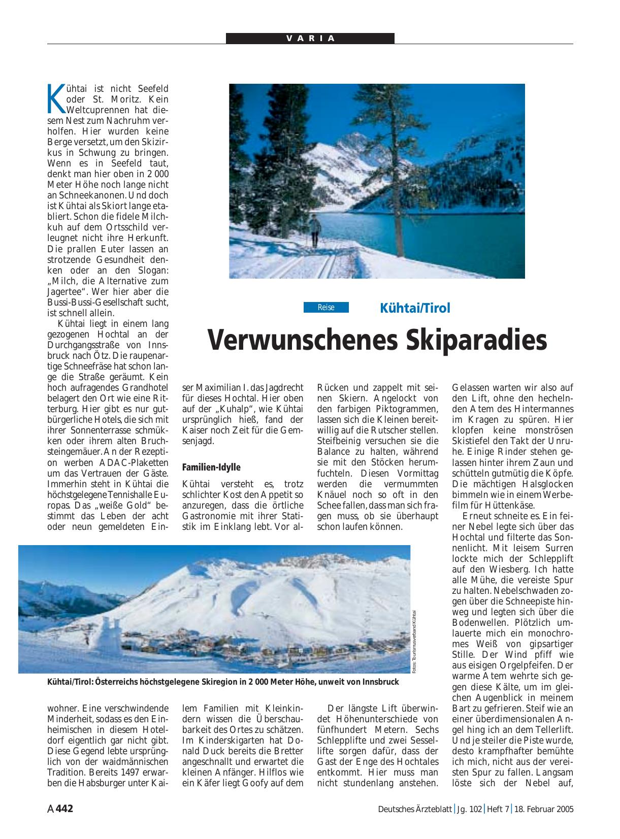 Vorschauseite 1: Kühtai/Tirol: Verwunschenes Skiparadies