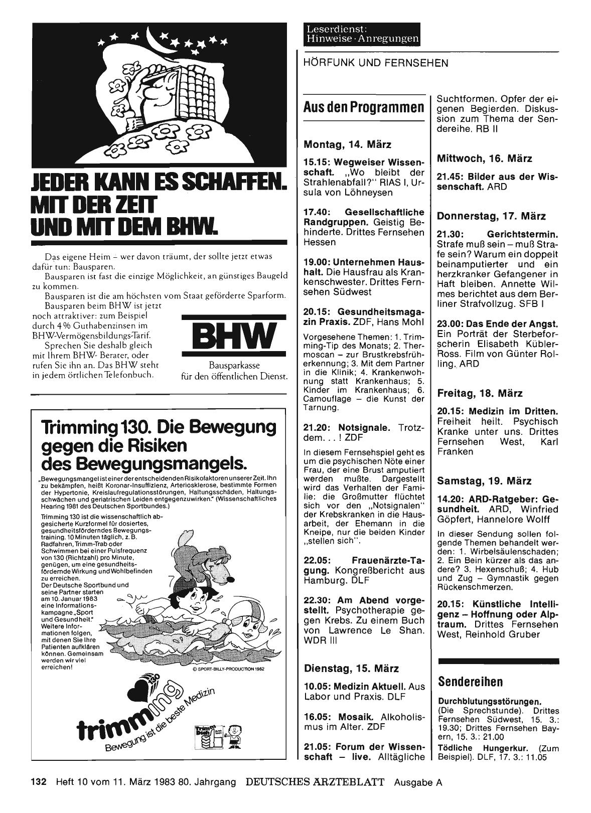Vorschauseite 1: Aus den Programmen