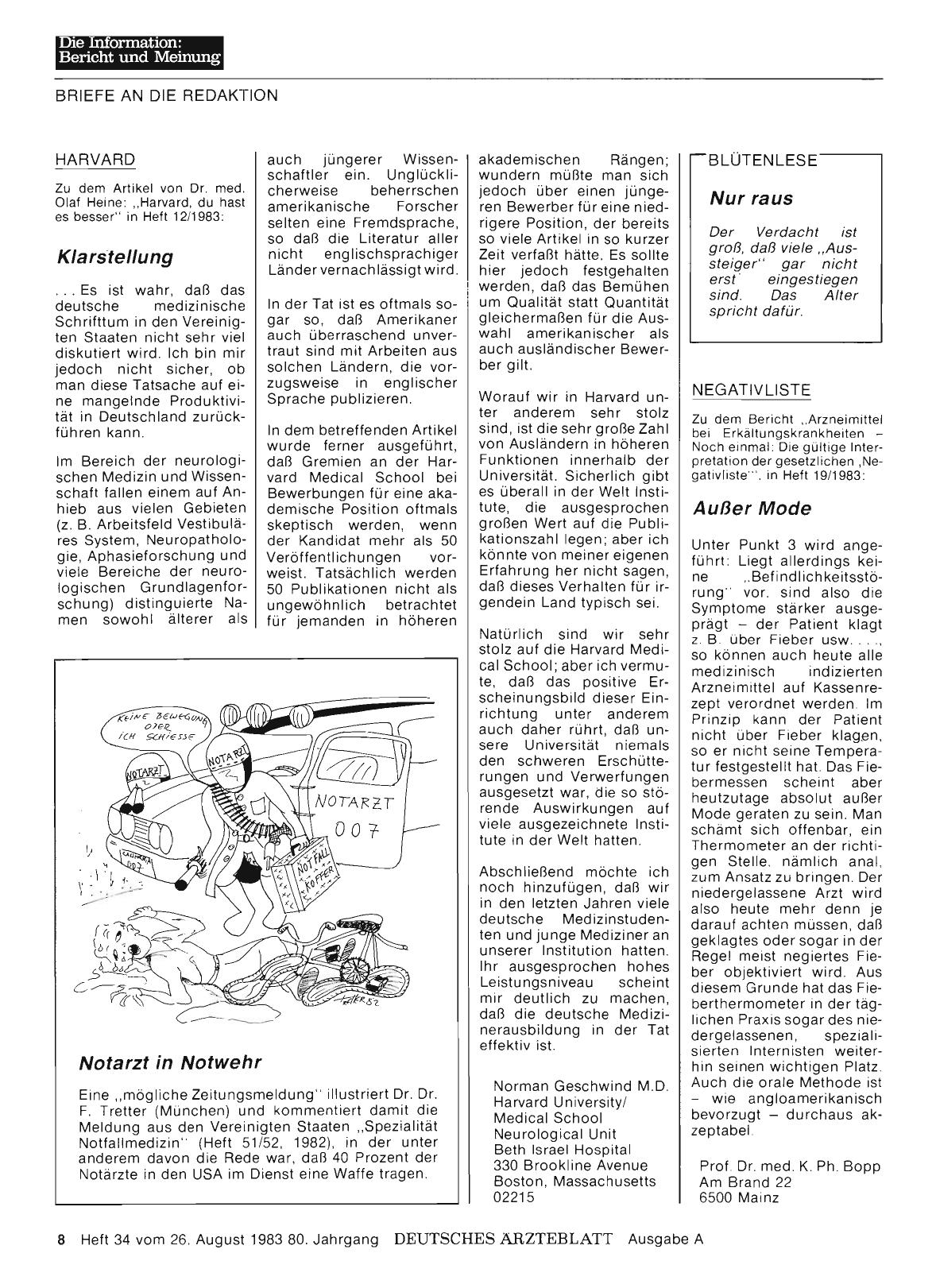Vorschauseite 1: NEGATIVLISTE: Außer Mode
