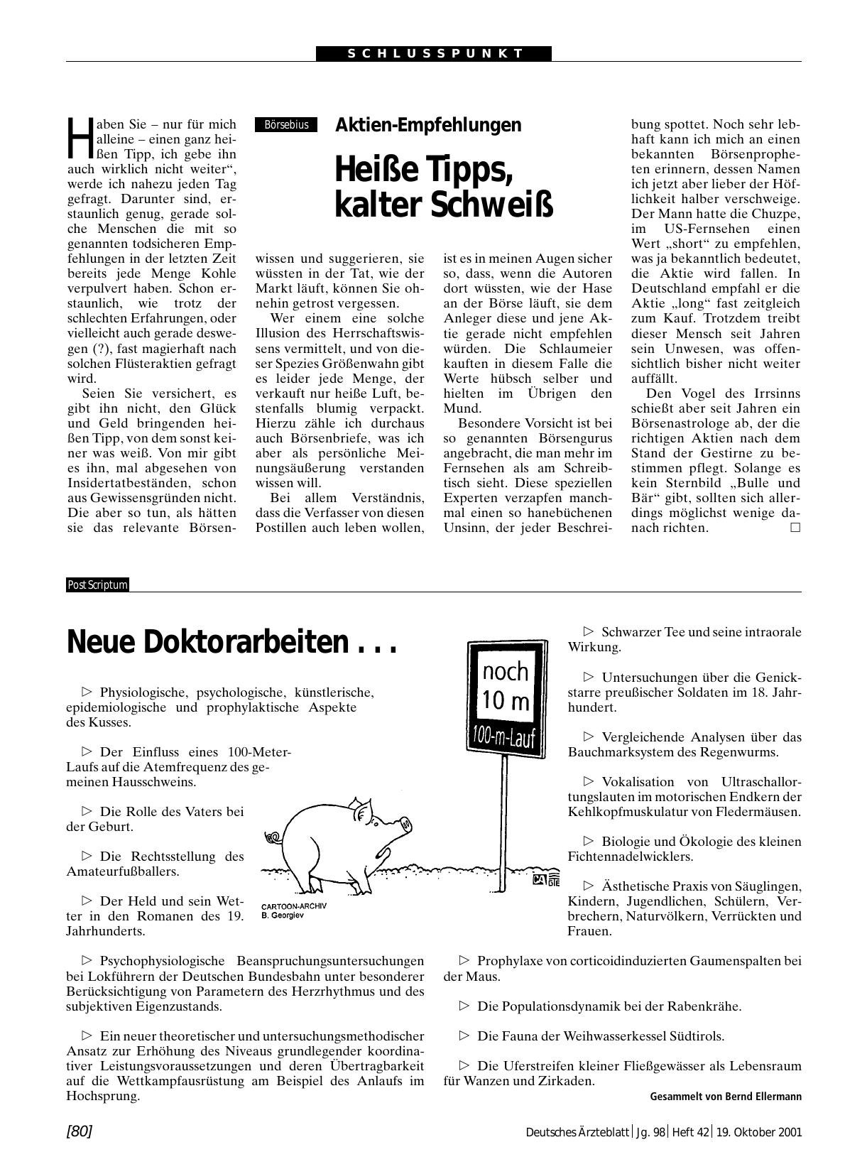 Vorschauseite 1: Neue Doktorarbeiten. ..