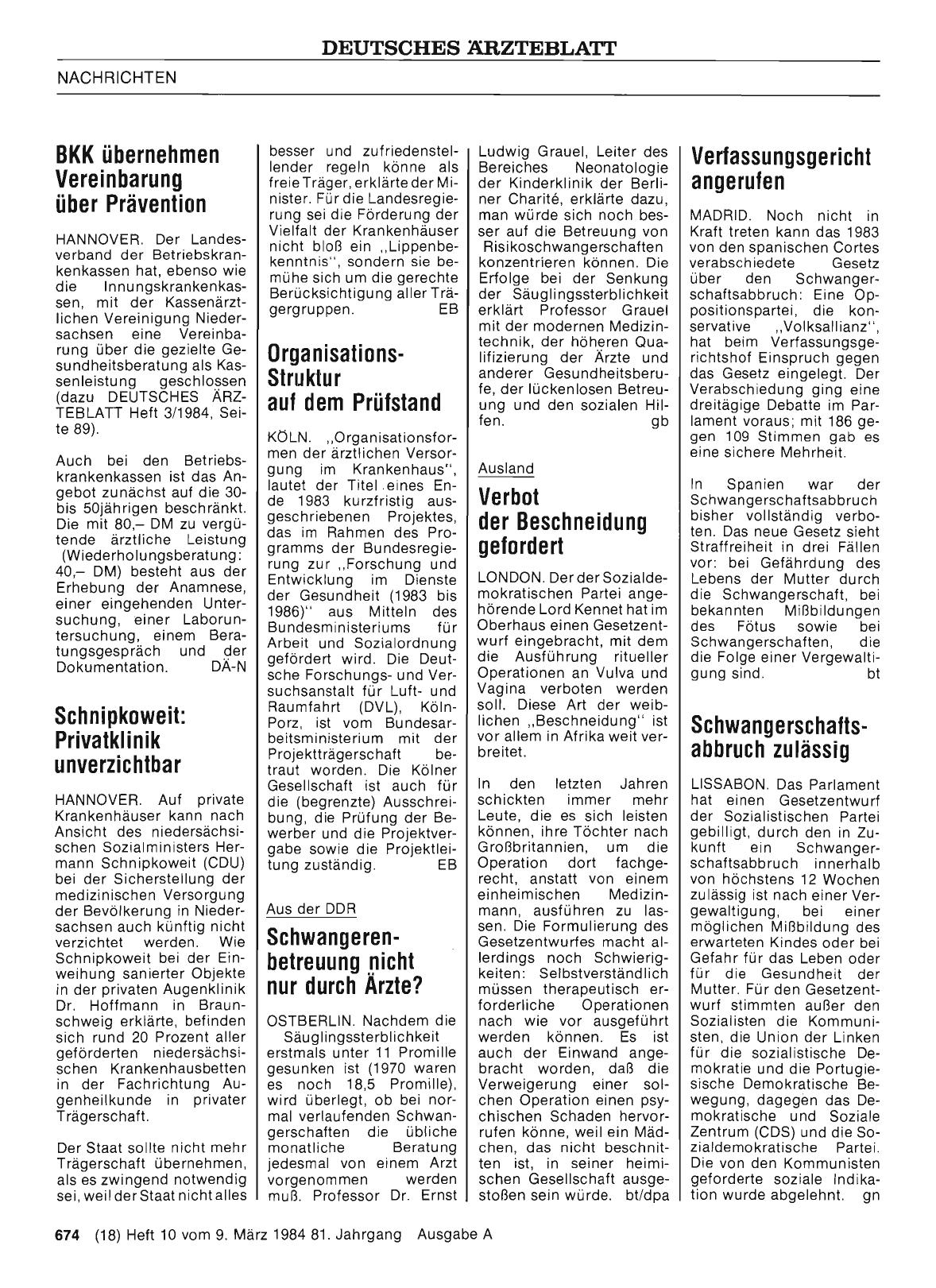 Vorschauseite 1: Schwangerschaftsabbruch zulässig