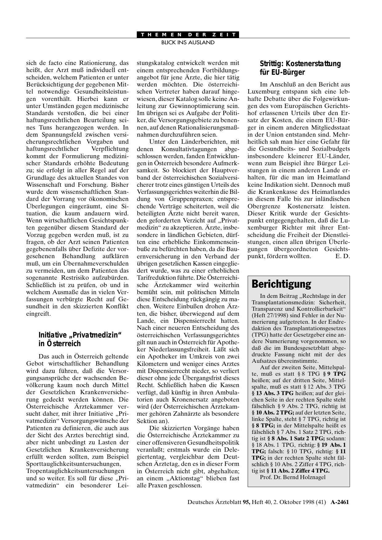 Vorschauseite 1: Berichtigung