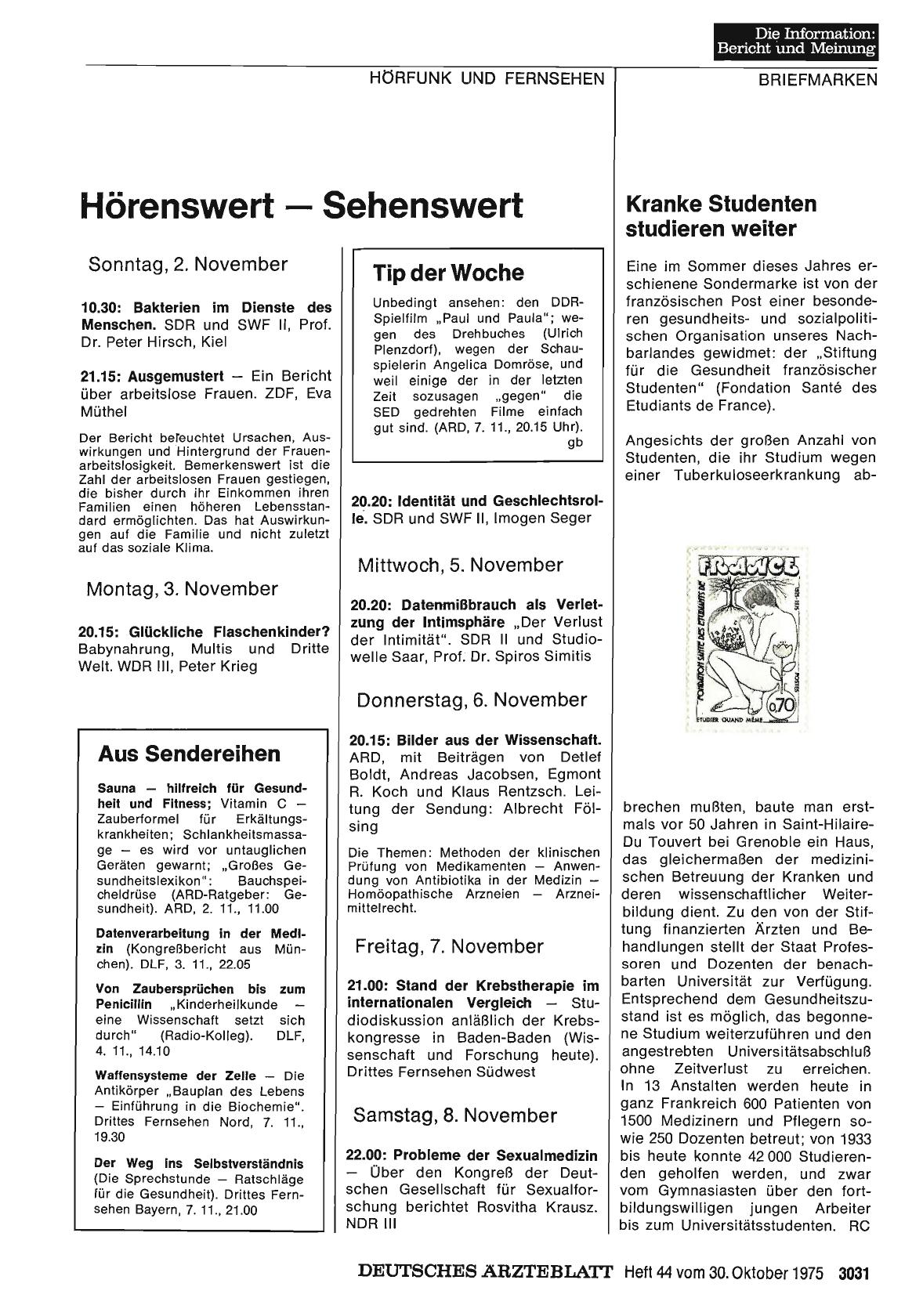 Vorschauseite 1: Kranke Studenten studieren weiter