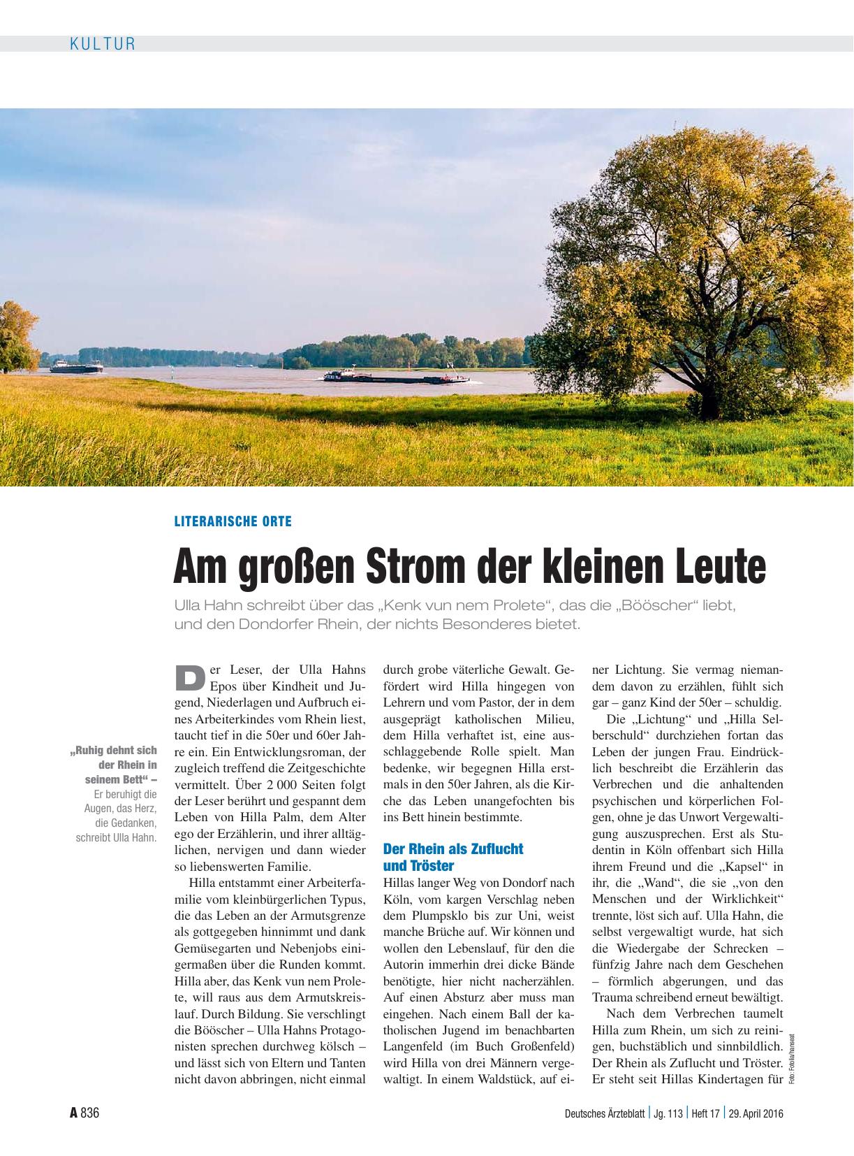 Vorschauseite 1: Literarische Orte: Am großen Strom der kleinen Leute
