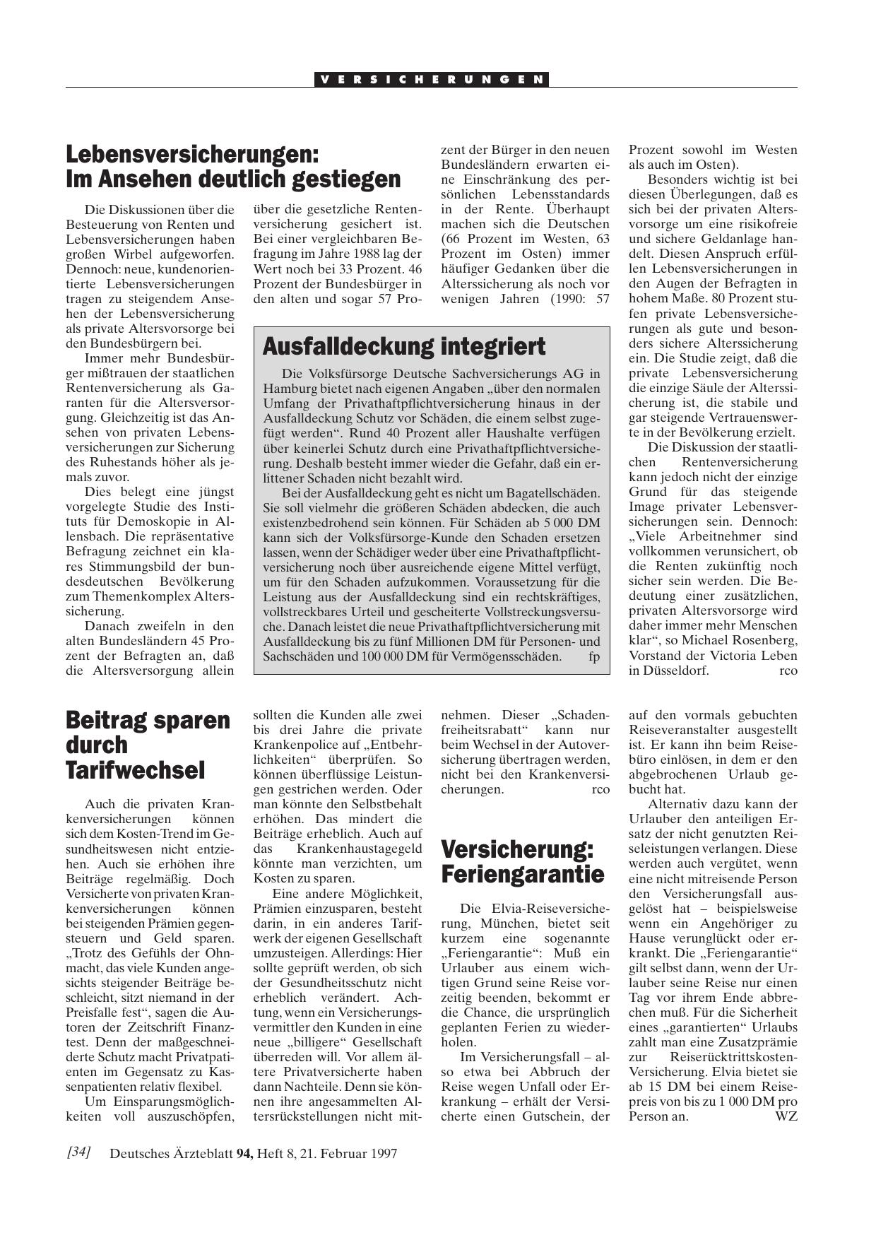 Vorschauseite 1: Beitrag sparen durch Tarifwechsel