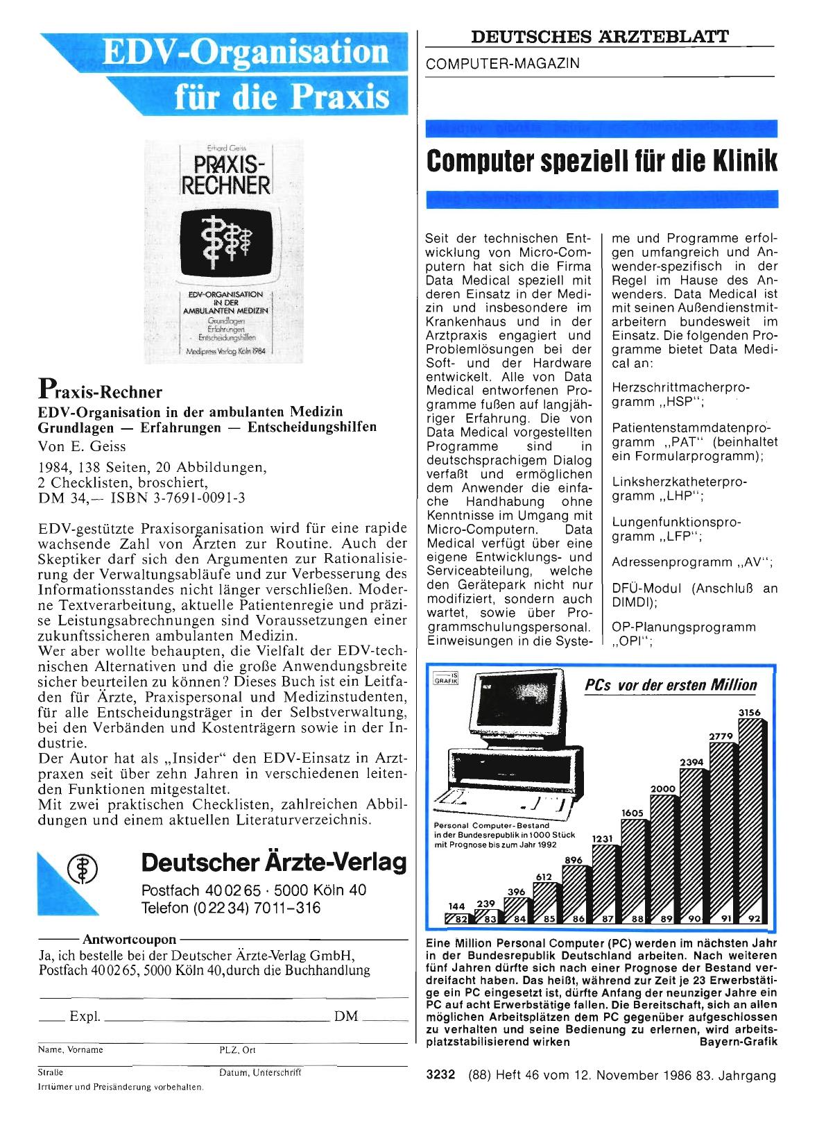 Vorschauseite 1: Computer speziell für die Klinik