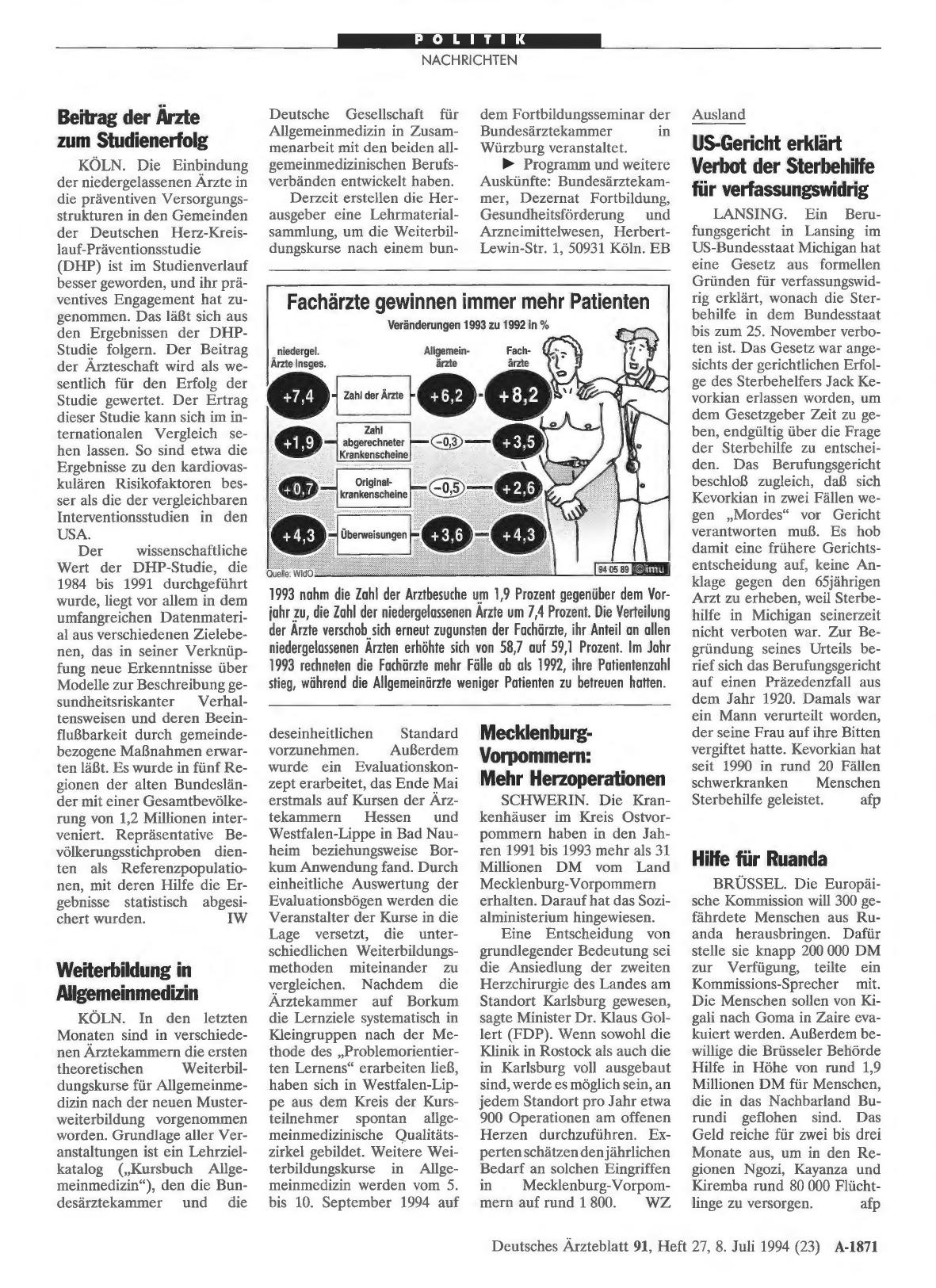 Vorschauseite 1: Weiterbildung in Allgemeinmedizin
