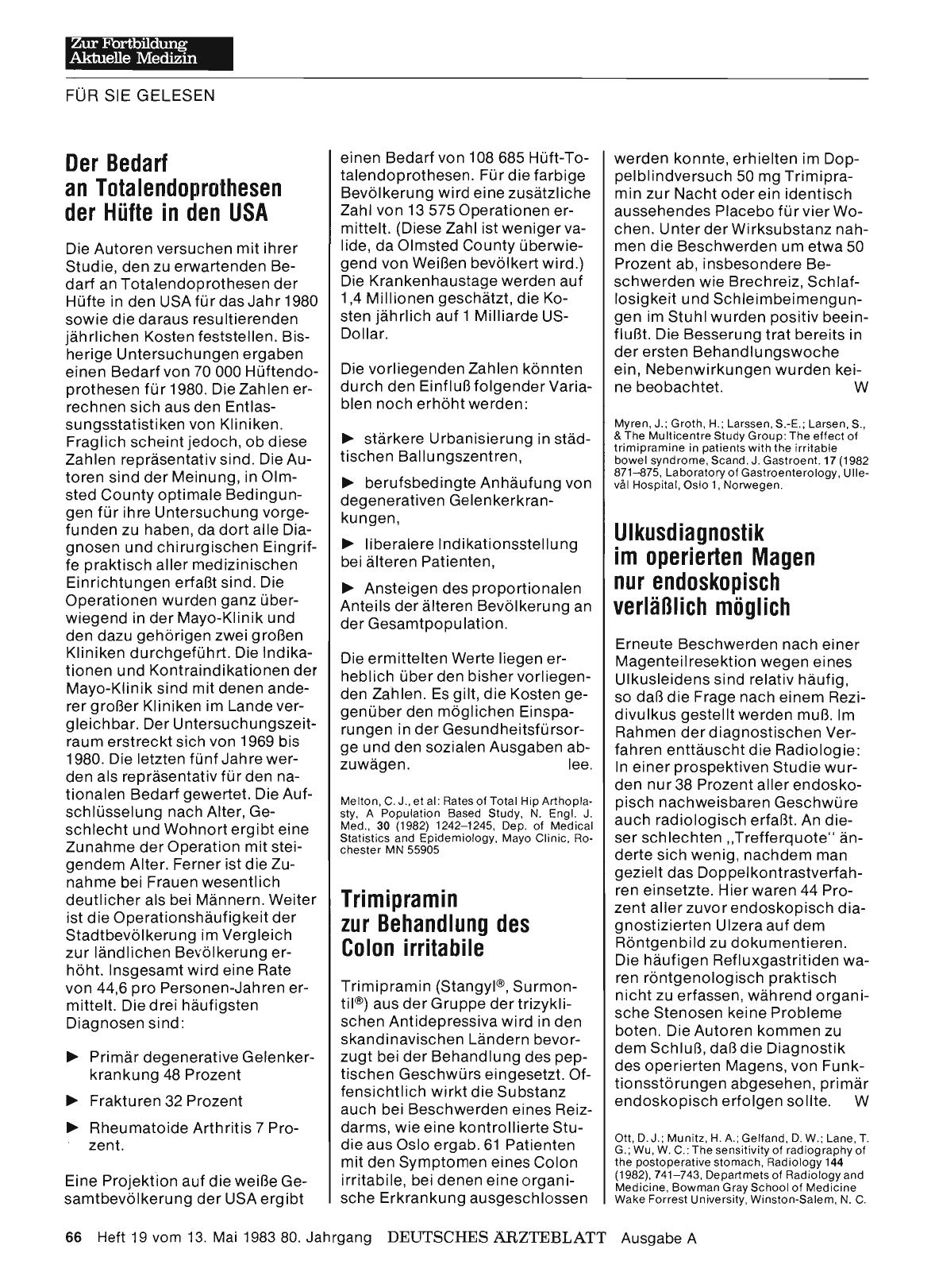 Vorschauseite 1: Ulkusdiagnostik im operierten Magen nur endoskopisch verläßlich möglich