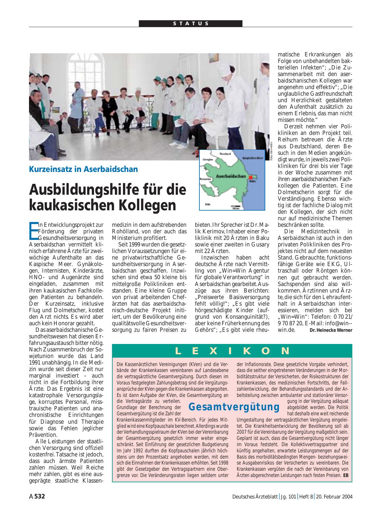 Vorschauseite 1: Lexikon: Gesamtvergütung