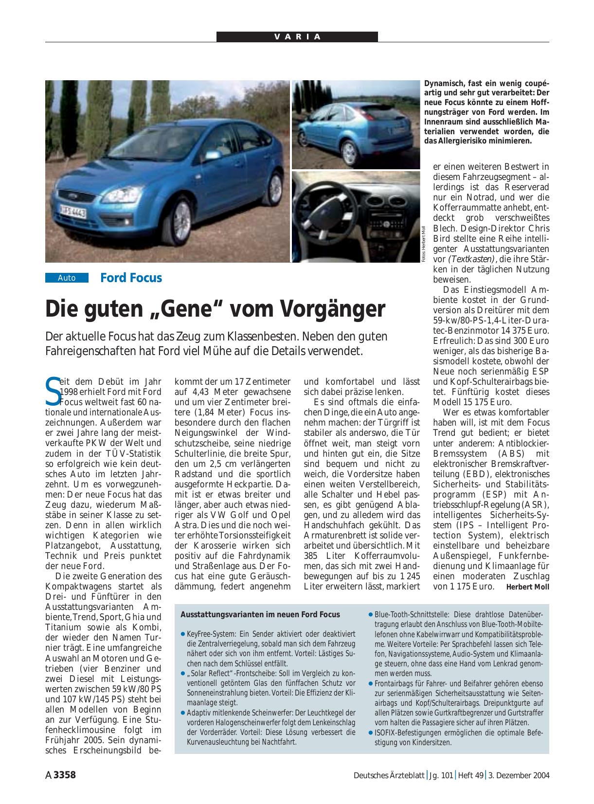 Vorschauseite 1: Ford Focus: Die guten „Gene“ vom Vorgänger