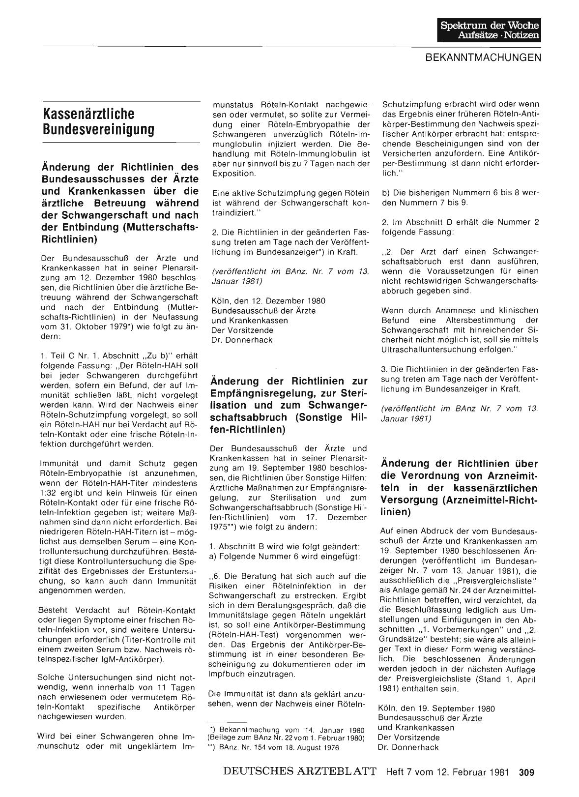 Vorschauseite 1: Kassenärztliche Bundesvereinigung