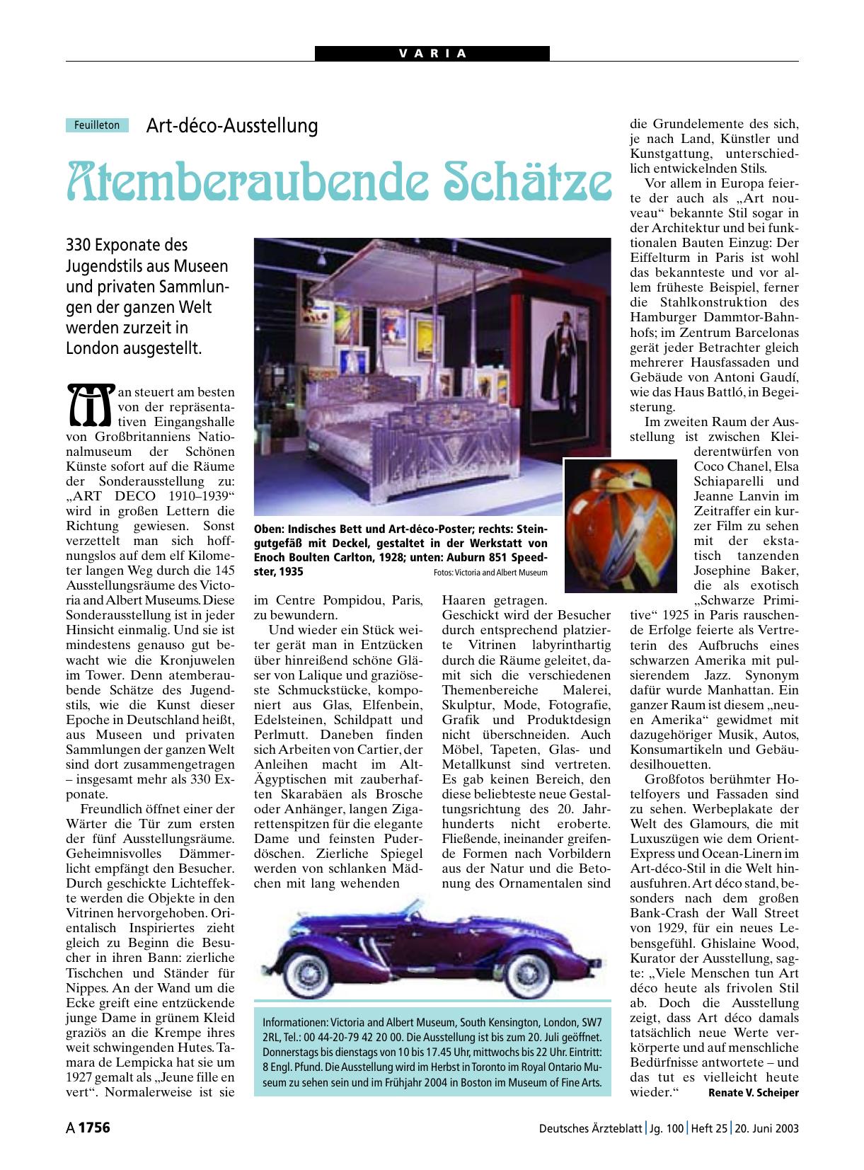 Vorschauseite 1: Art-déco-Ausstellung: Atemberaubende Schätze